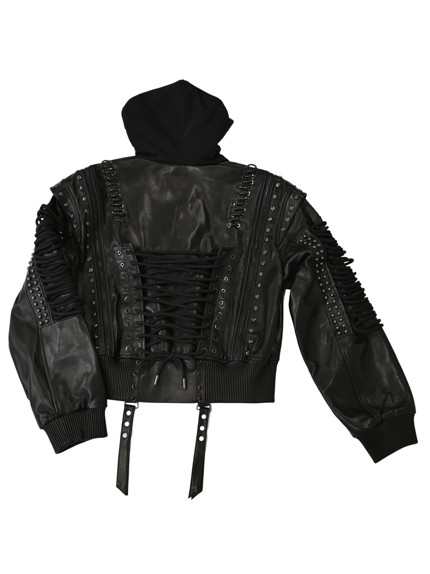 Apple Bottoms - Lace Up Leather Jacket - PDP - 2