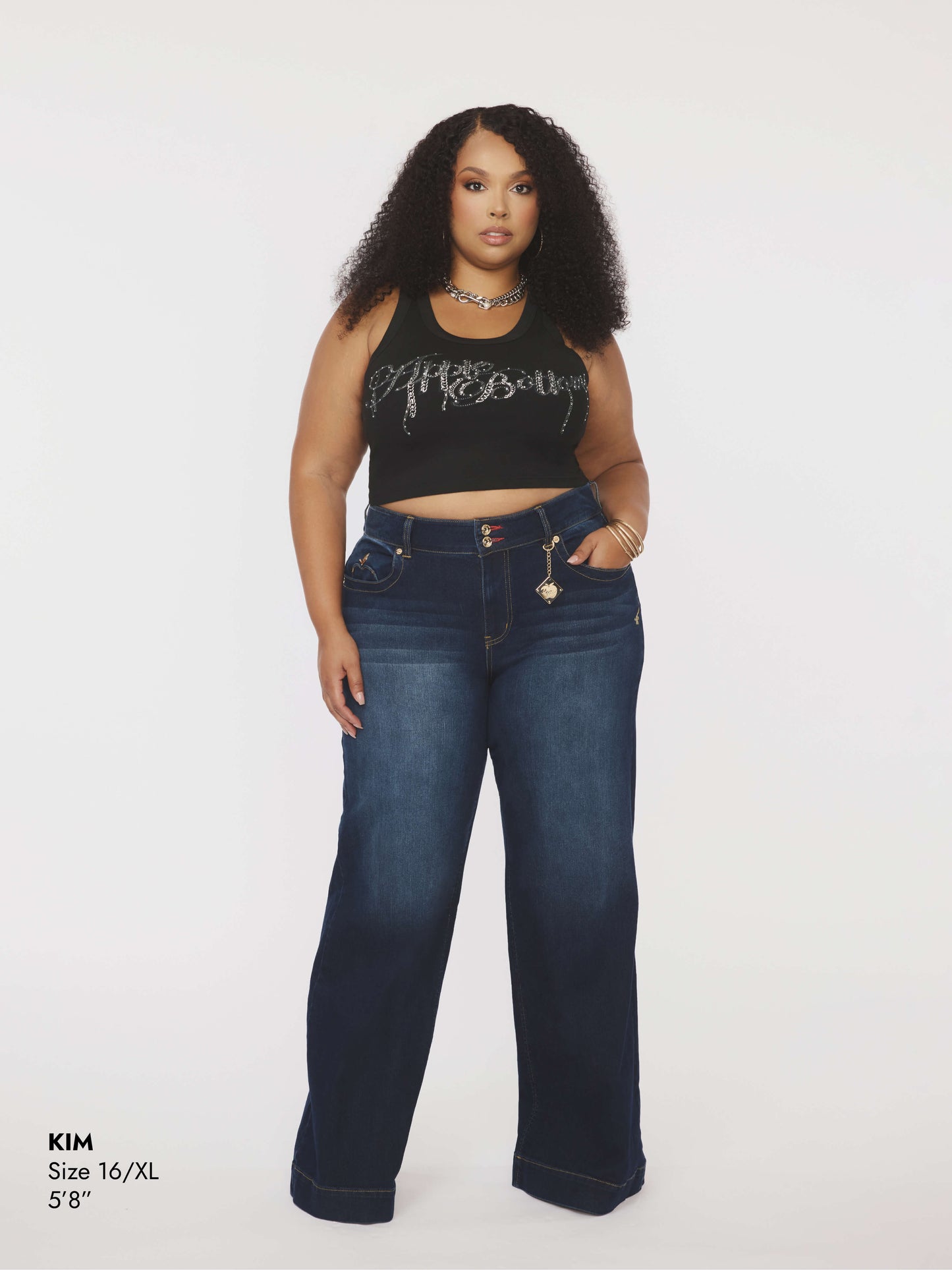 APPLE BOTTOMS - Chain Reaction Logo Tank - Black - 1