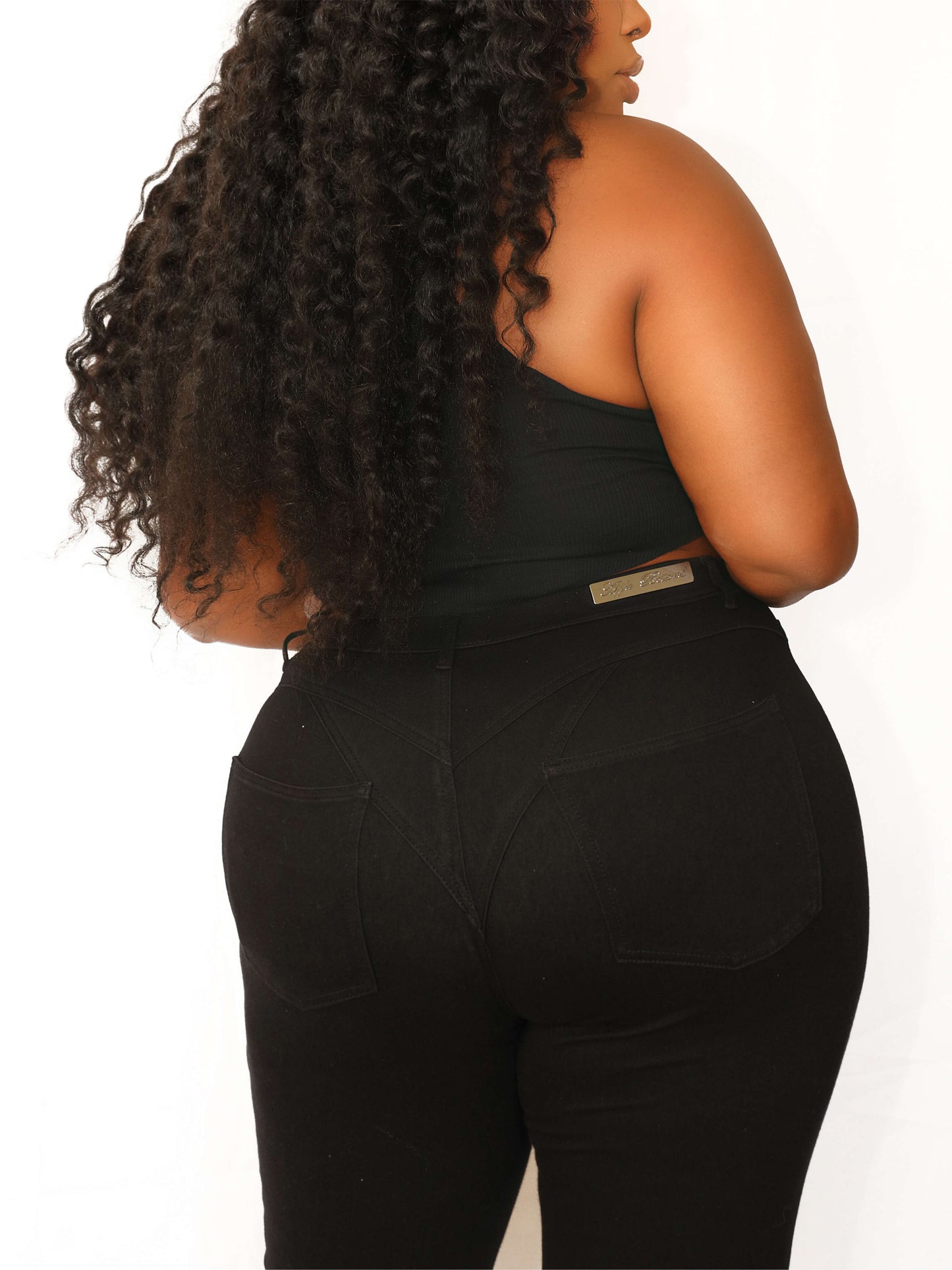 APPLE BOTTOM JEANS - AFJ-4105
PEEL OFF PULL ON JEAN BLACK WASH - 8