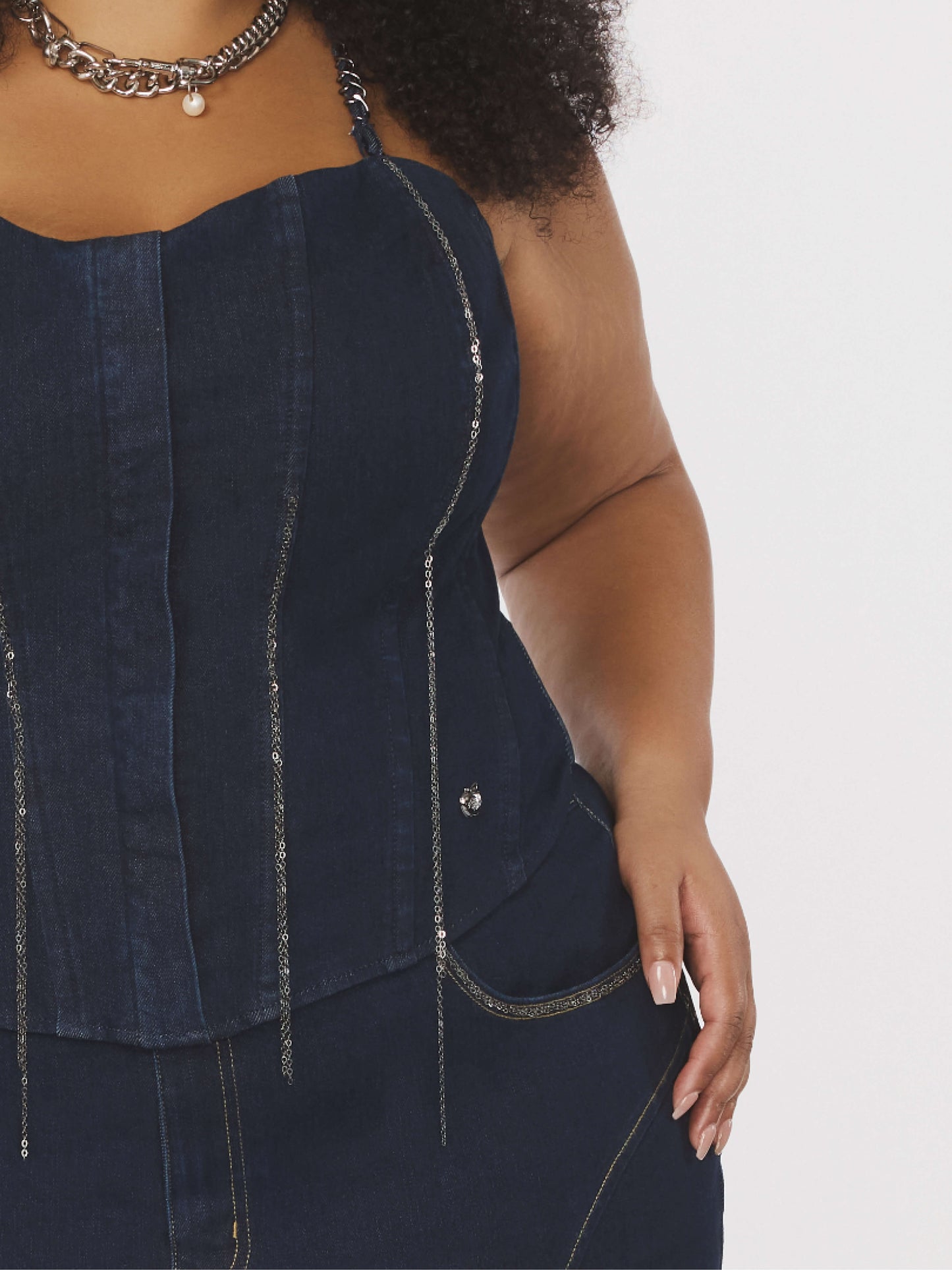APPLE BOTTOM JEANS - CHAIN LINK BUSTIER - 5