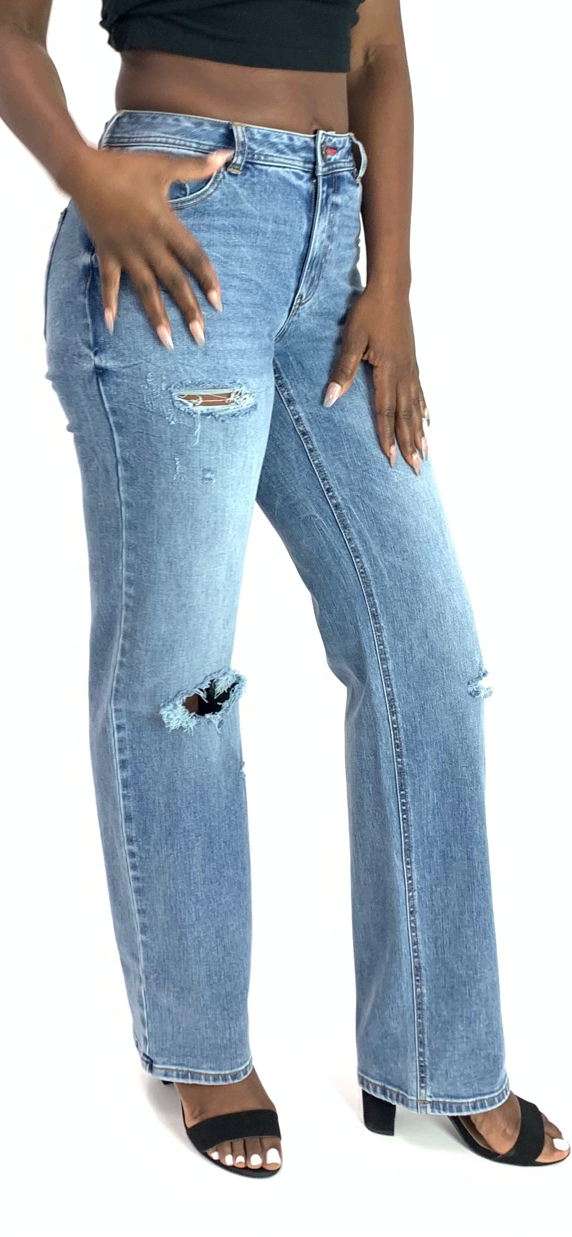 APPLE BOTTOM JEANS - AFJ-4101
FORBIDDEN FIT ANKLE BITER JEAN DARK - 7