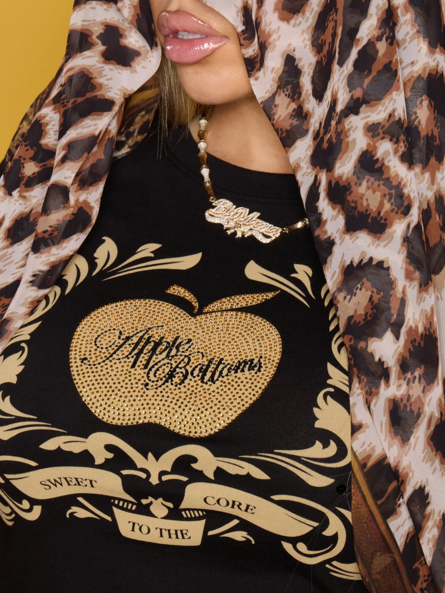 Golden Crest Tee - Black