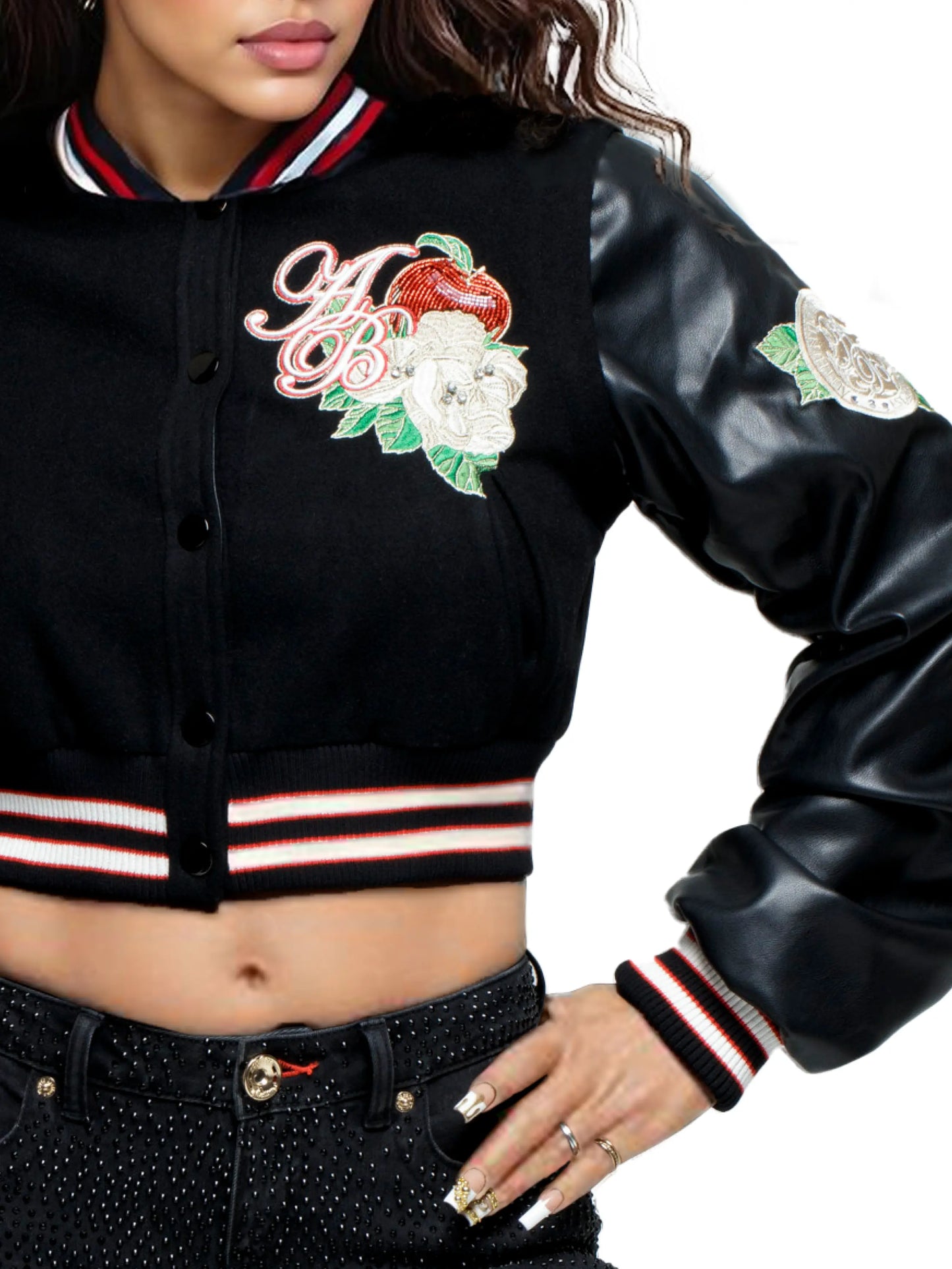 APPLE BOTTOM JEANS - AFK-4122
APPLE COLLEGIATE VARSITY JACKET - 3