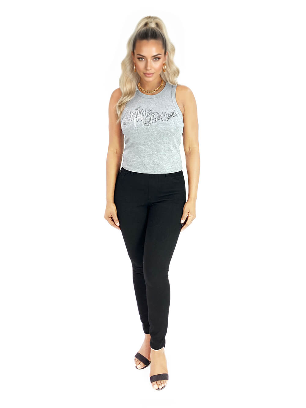 Chain Reaction Logo Tank - Gray Heather