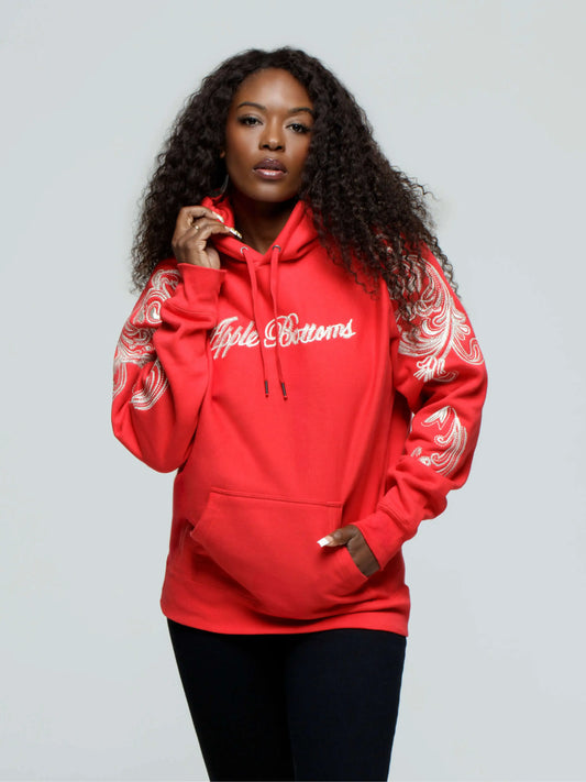 Ultra Embellished Hoodie Red - 1