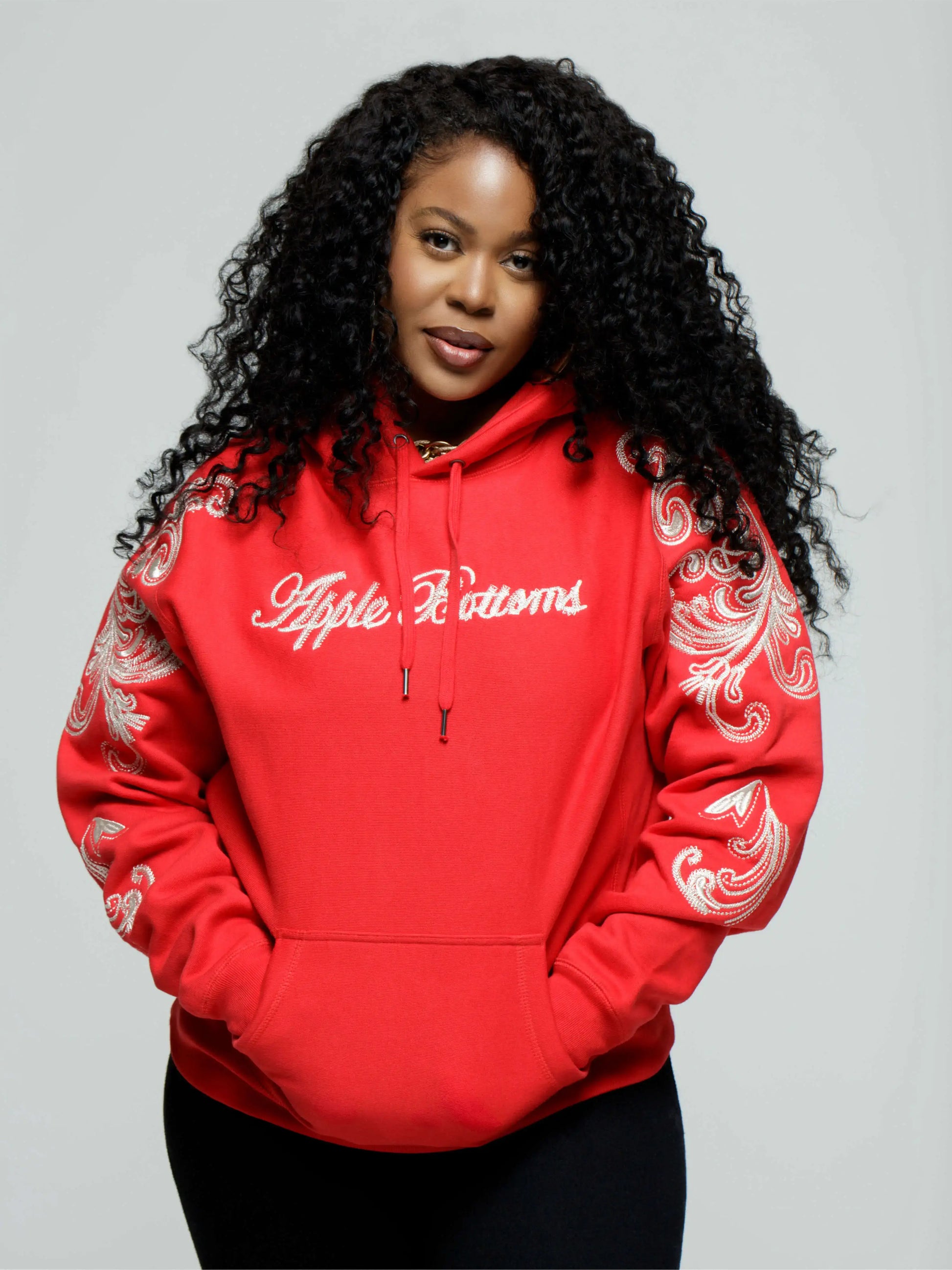 Ultra Embellished Hoodie Red - 5