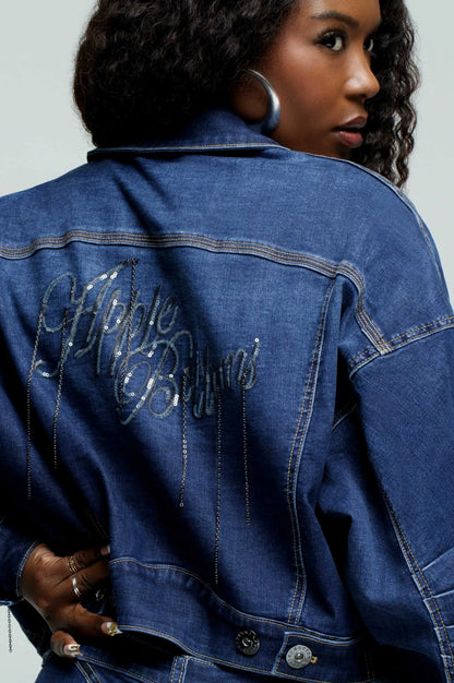 Cropped Chain Link Jacket & Signature Mini Skirt