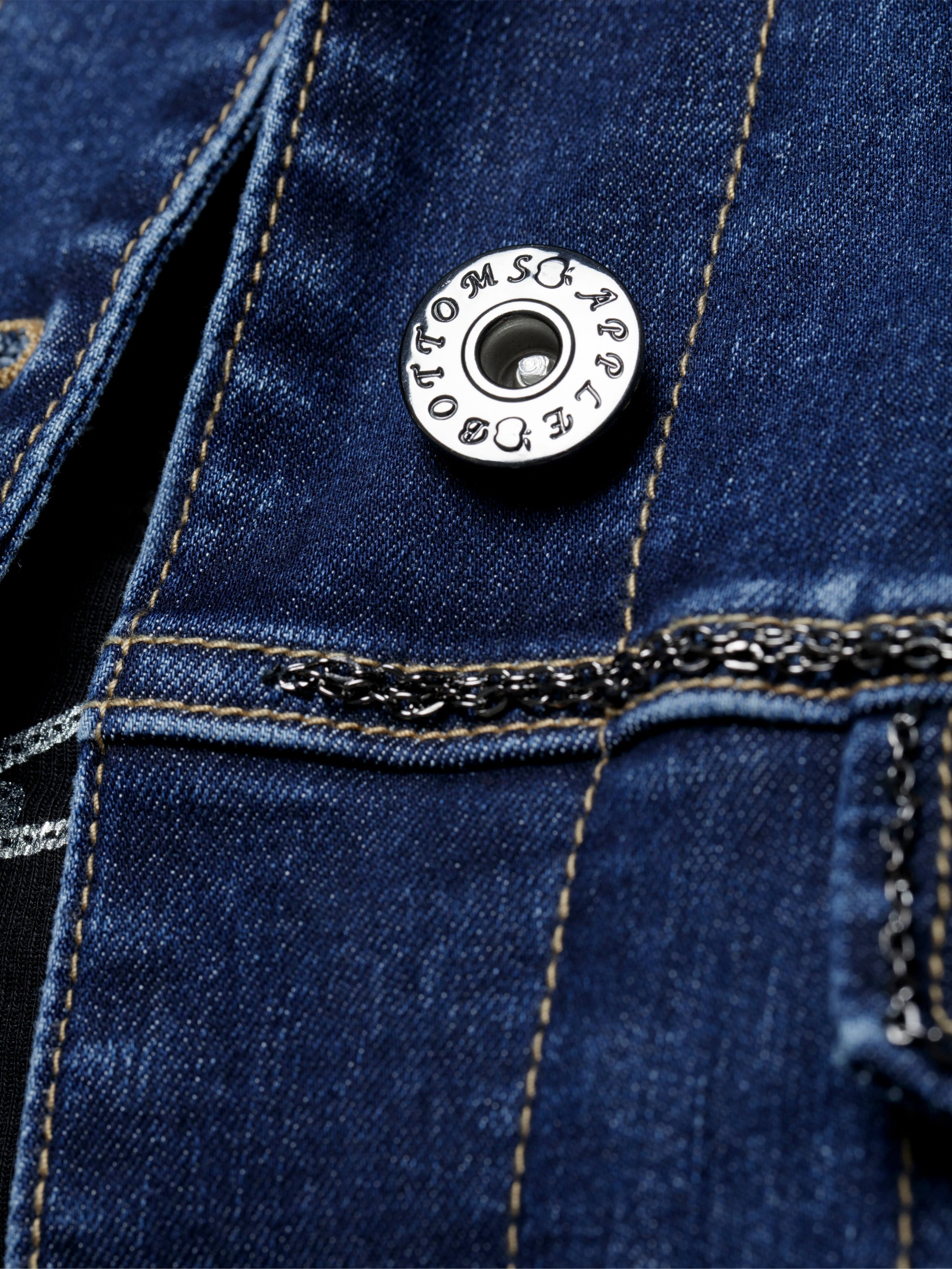 APPLE BOTTOM JEANS - CROPPED CHAIN LINK JACKET - 10