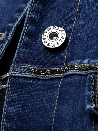 APPLE BOTTOM JEANS - CROPPED CHAIN LINK JACKET - 10