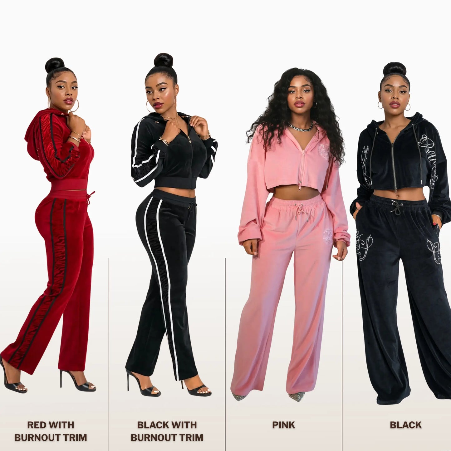 Apple Bottoms Velour Track Jackets and Pants