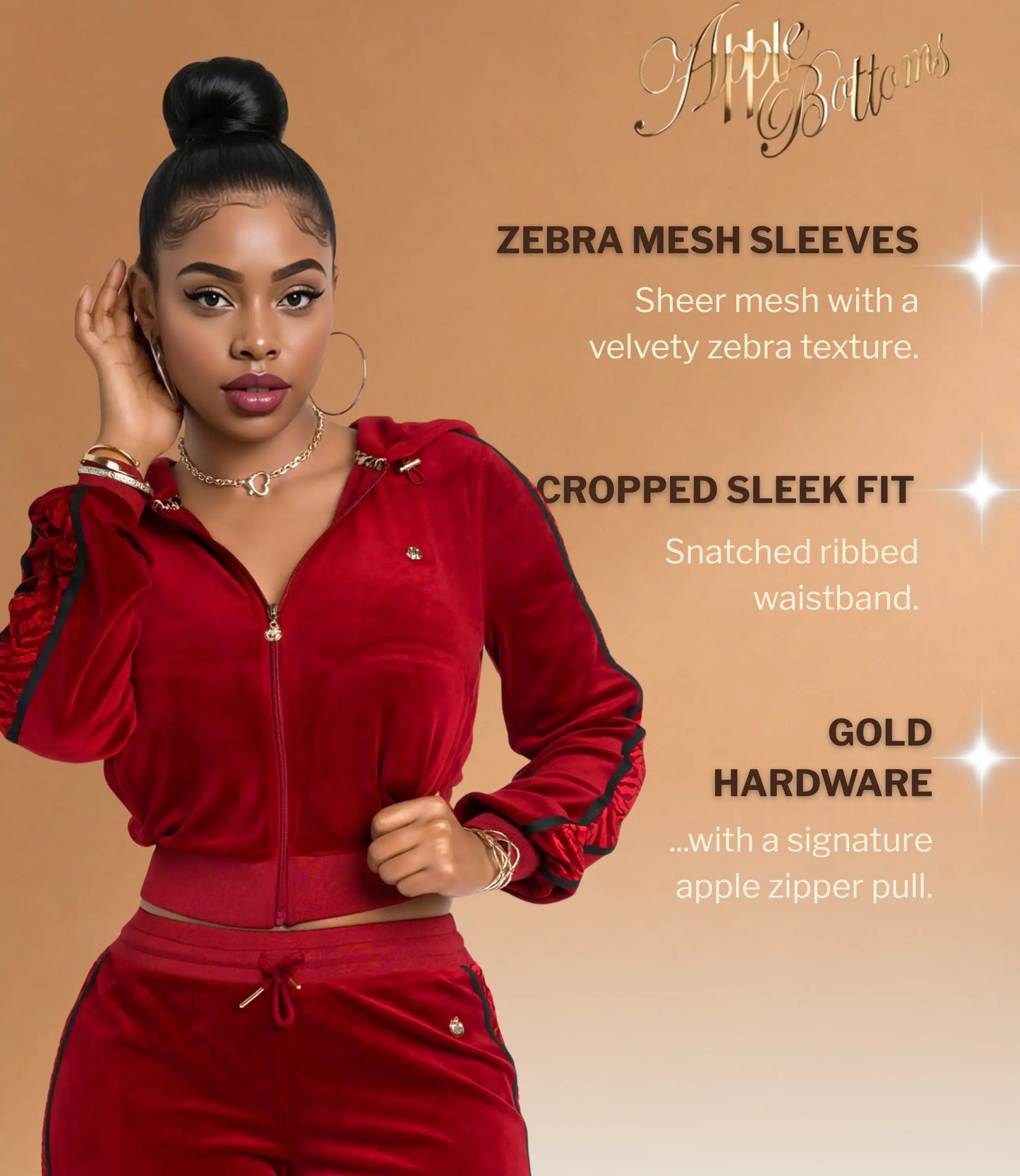 Red with Burnout Trim | Jacket Details