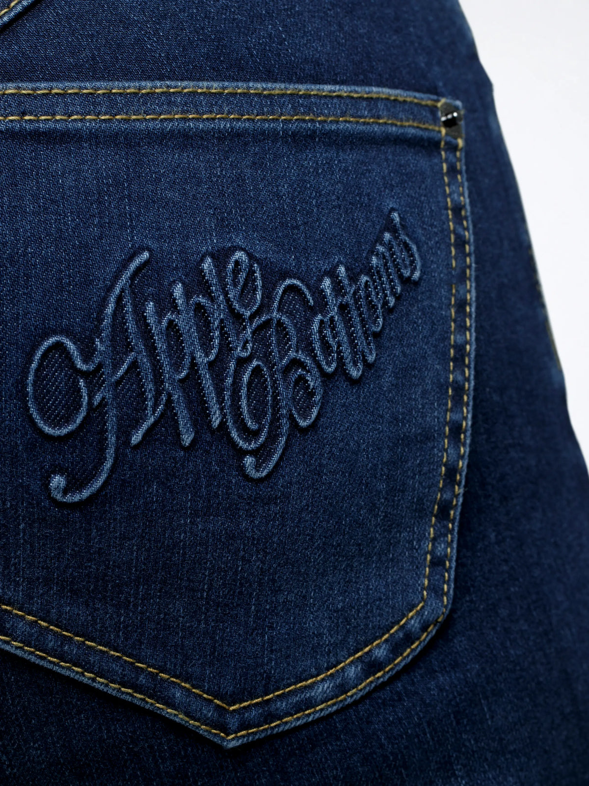 Dark Wash | Apple Bottoms - AFJ-4101 - Forbidden Fit Ankle Biter Jean - Dark Wash - 9