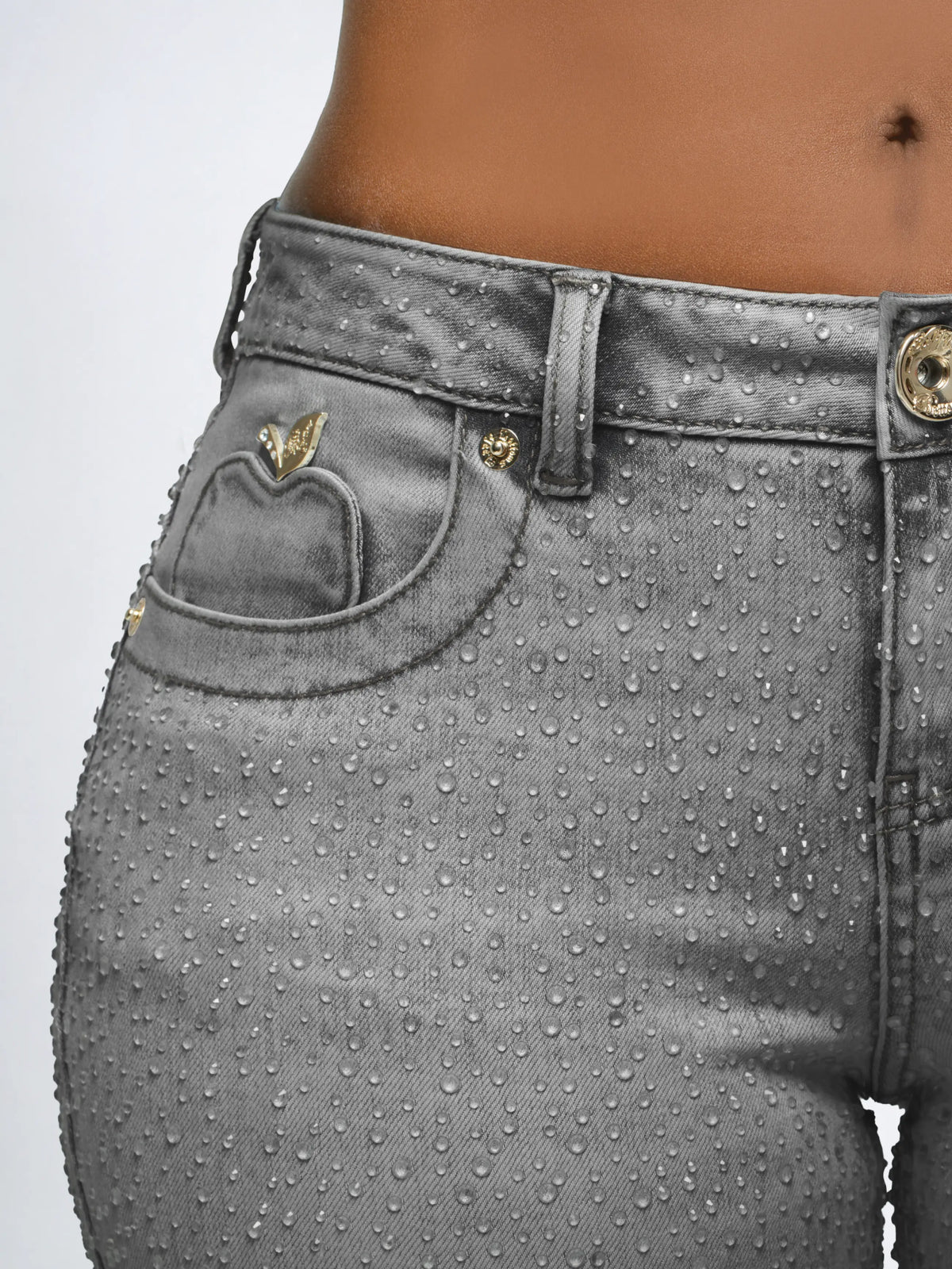 Slate | Apple Bottoms - AFJ-4144 - Rain On Me Jean - Slate - 5