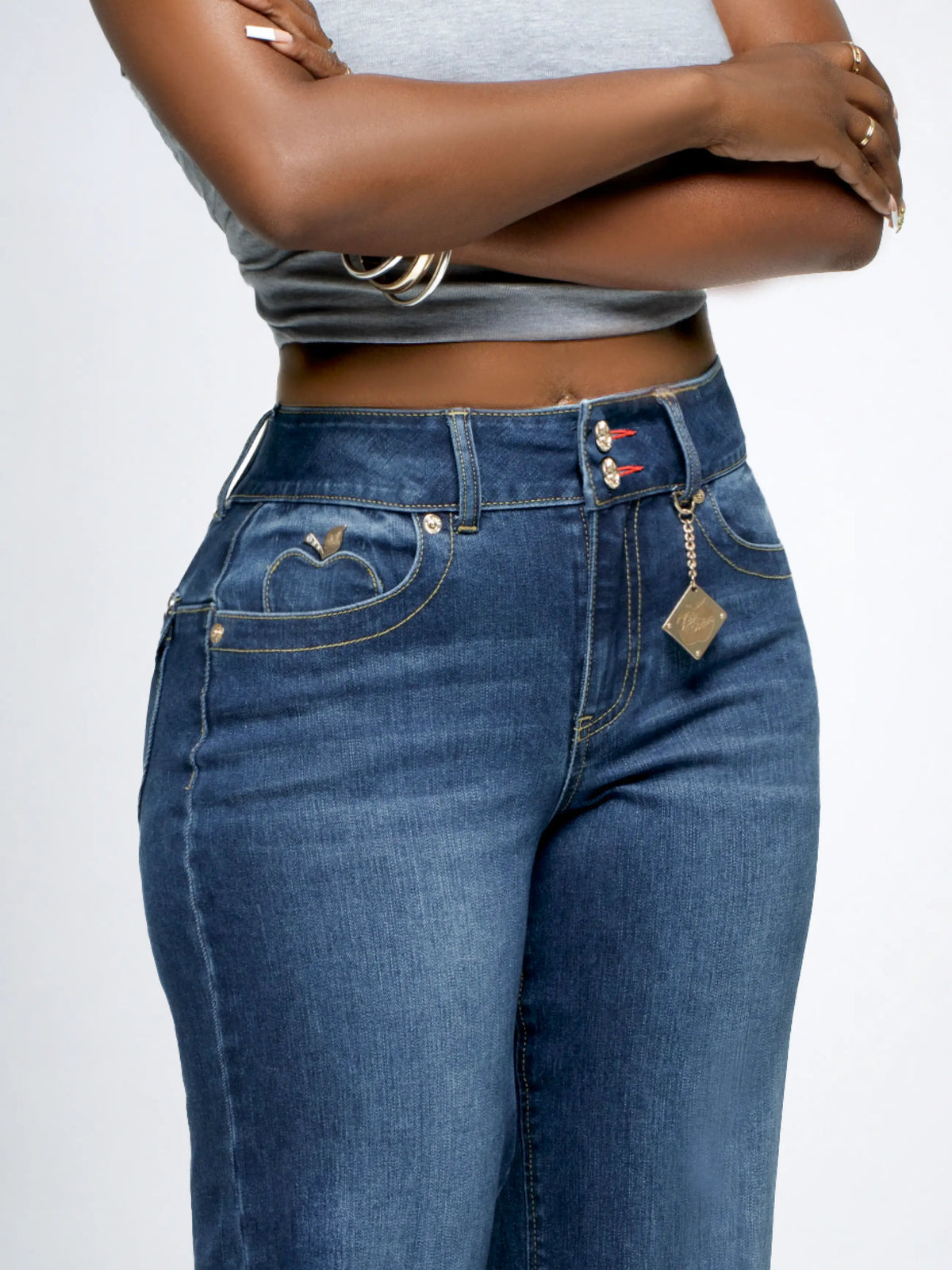 Savage Wash | Apple Bottoms - AFJ-4145 - Wide Leg Jean - Savage Wash - 7