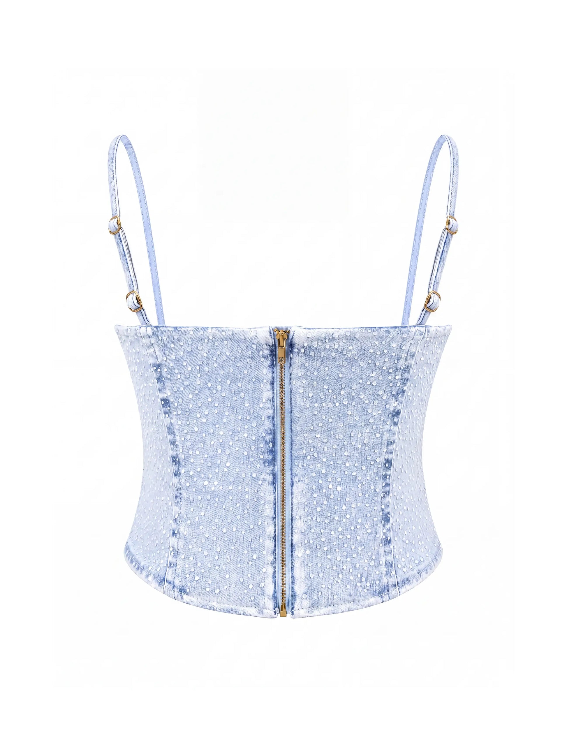Apple Bottoms - AFJ-4155 - Rain On Me Corset Medium Wash - Back