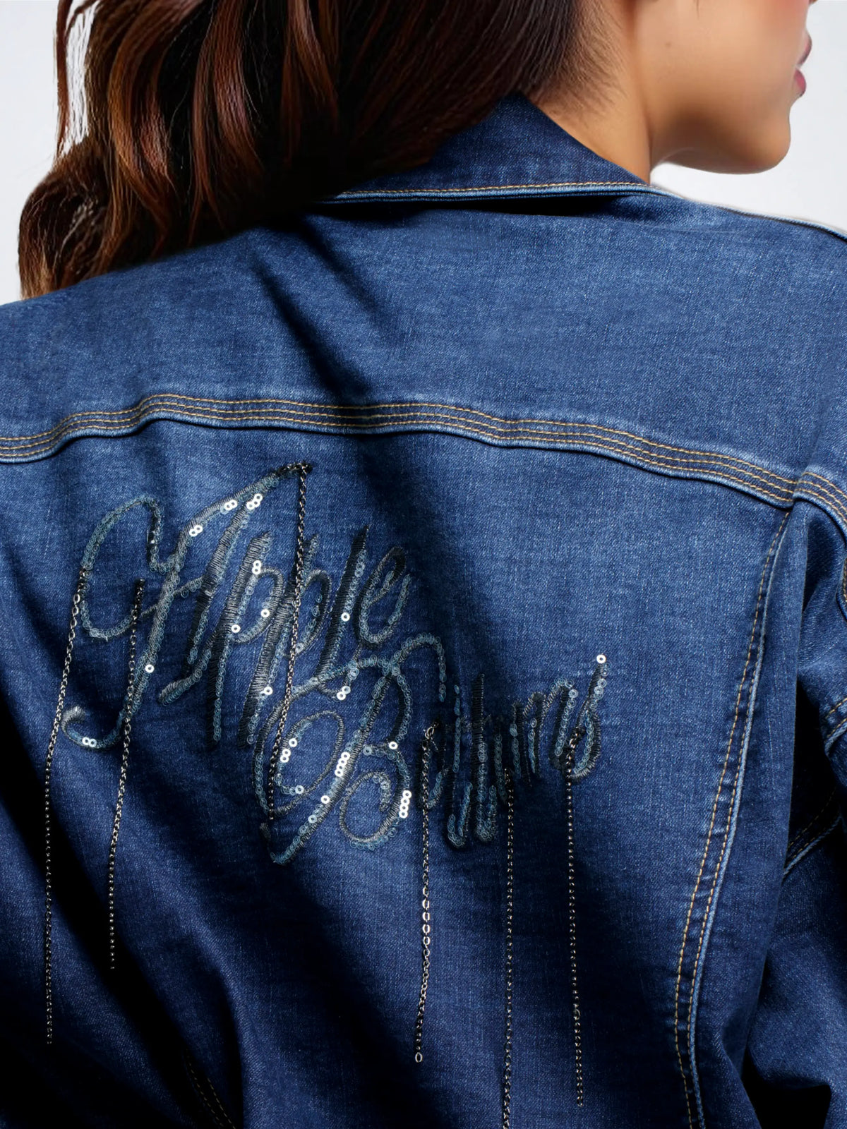 Apple Bottoms - AFK-4109 - Chain Link Jacket - Medium Wash - 4