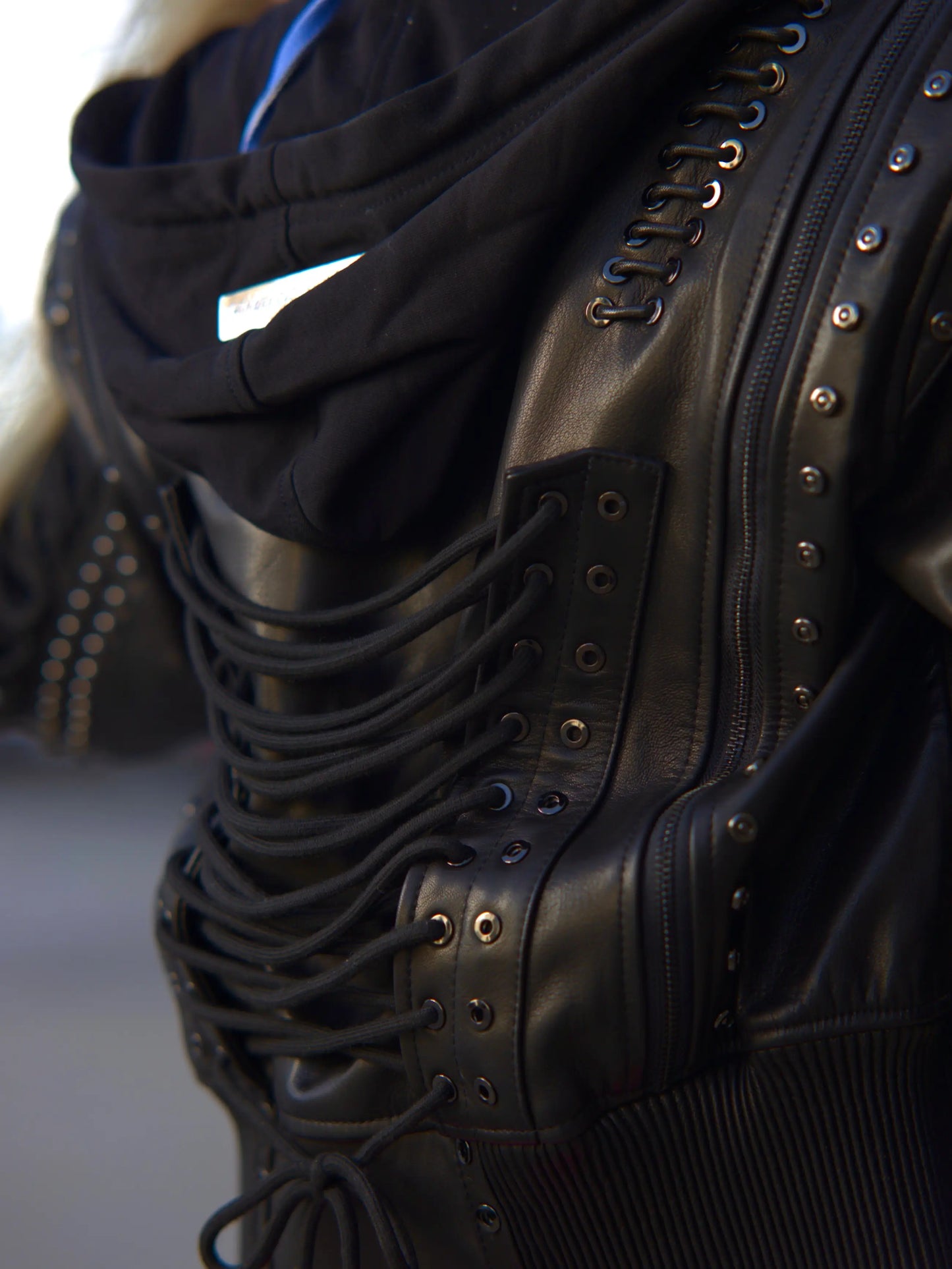 Apple Bottoms - AFL-4150 - Lace Up Leather Jacket - 7