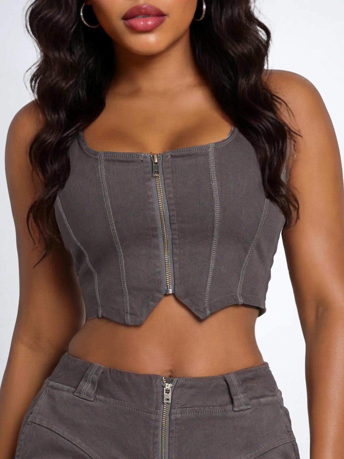 Apple Bottoms - AFW-4135 - Stretch Twill Bustier Vest - 1