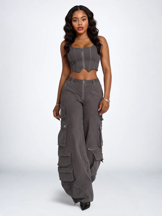 Apple Bottoms - AFW-4135 - Stretch Twill Cargo Pant - 1