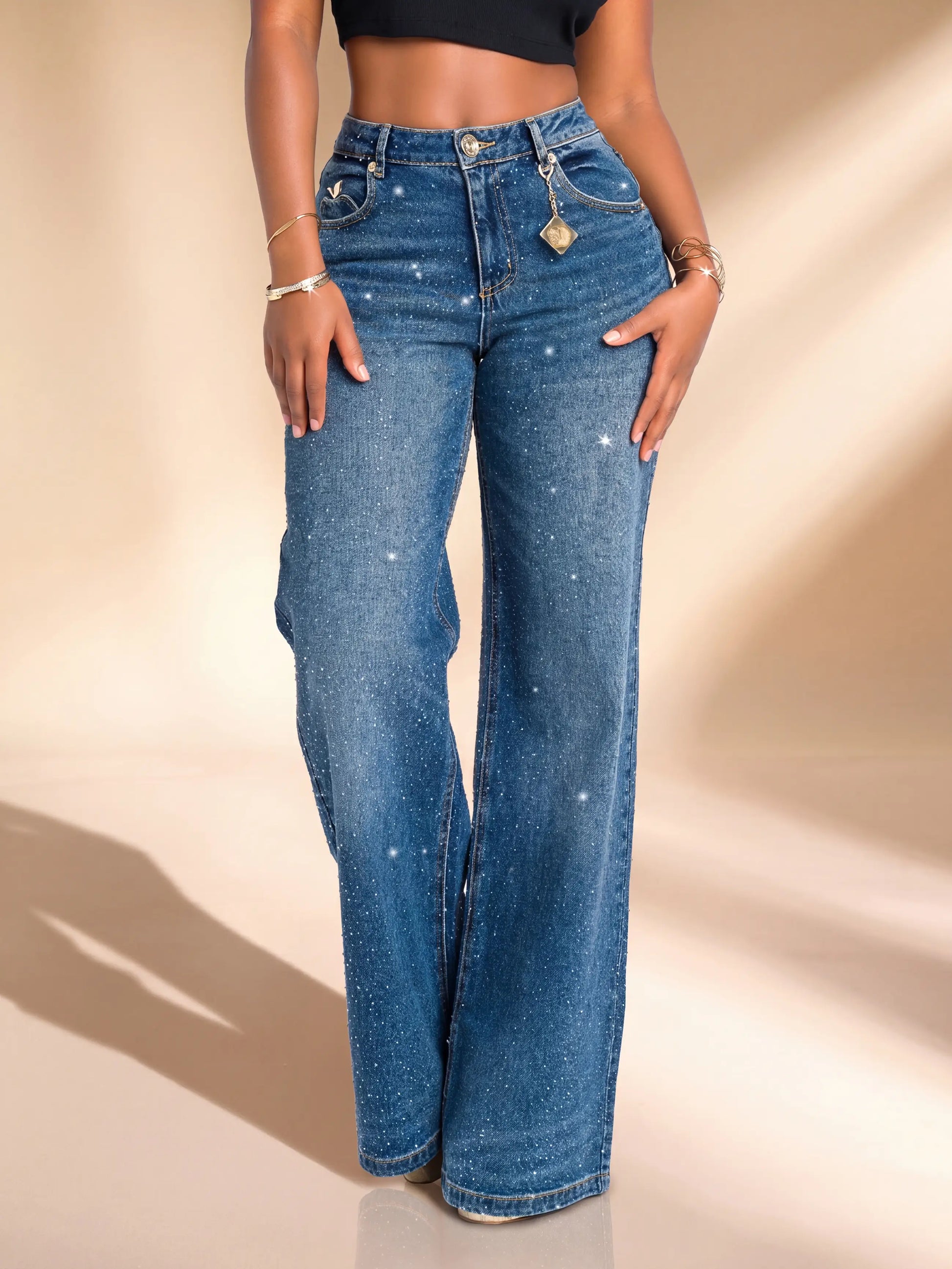 Apple Bottoms - AHJ-4123 - Wide Leg Rain On Me - Phanton - 3