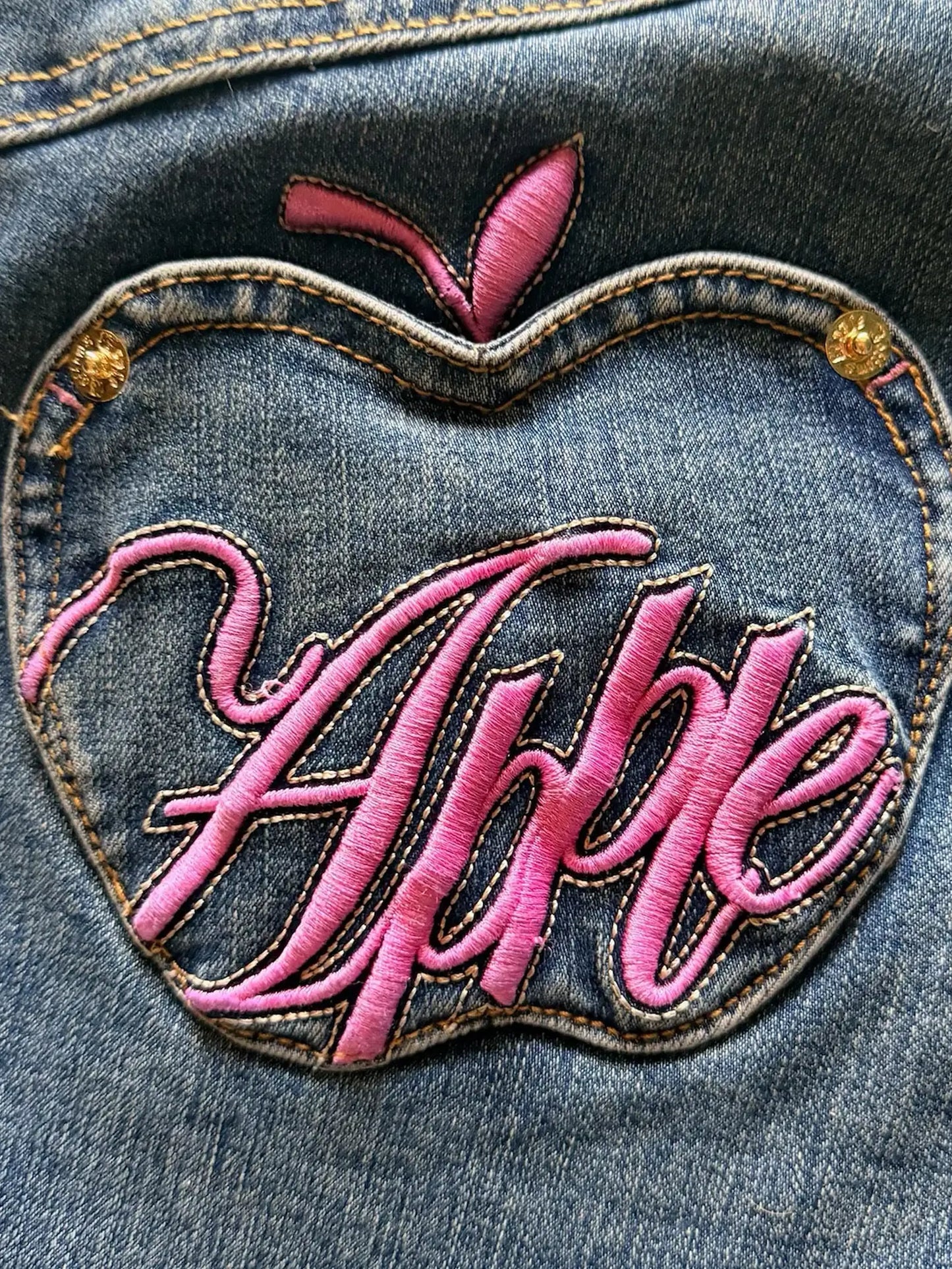 Apple Bottoms - AHJ-4182 - Signature Apple Pocket Jean Pink - 4