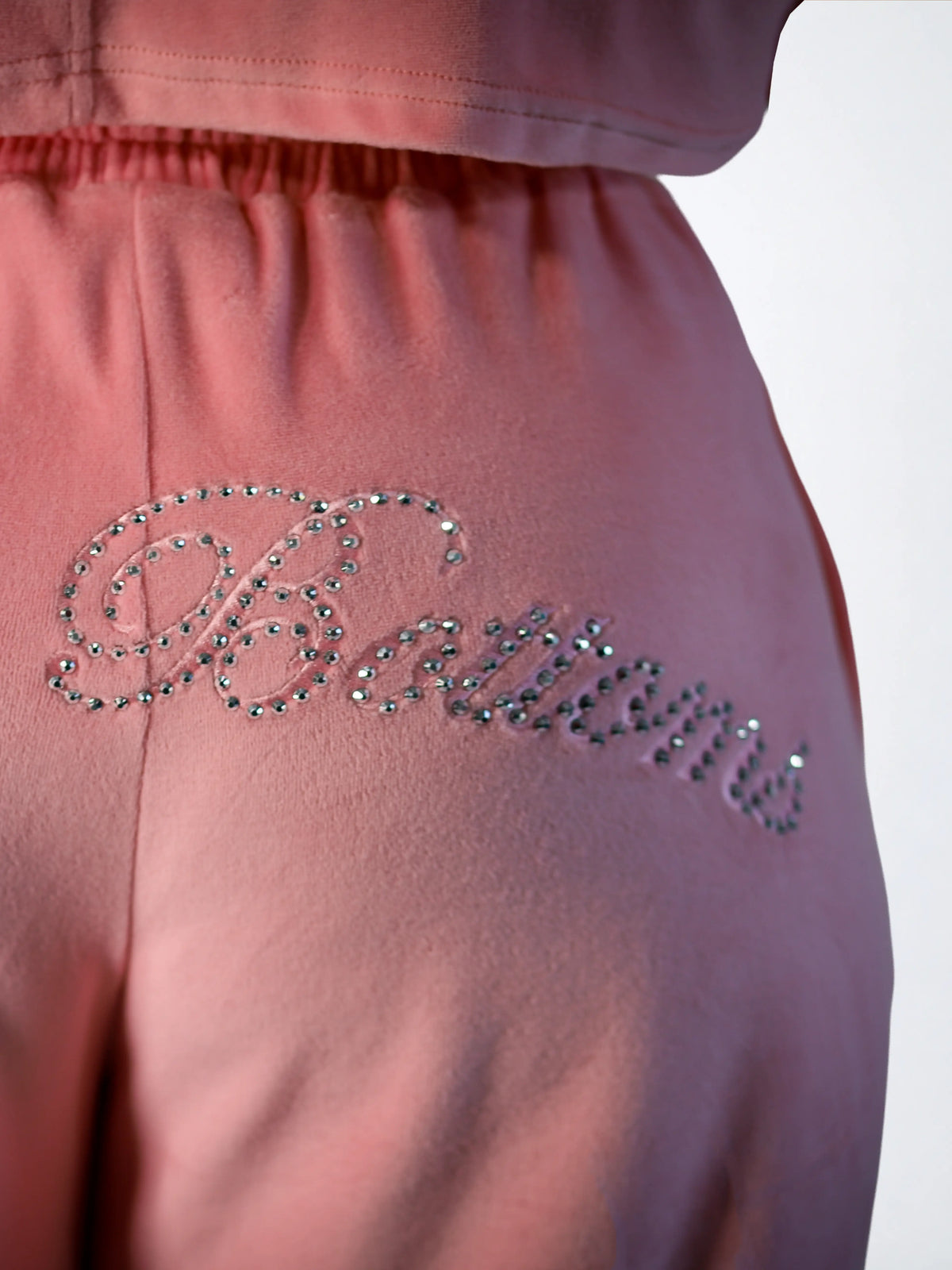 Pink | Apple Bottoms - AHK-4253 - Velour Wide Pants Pink - 9