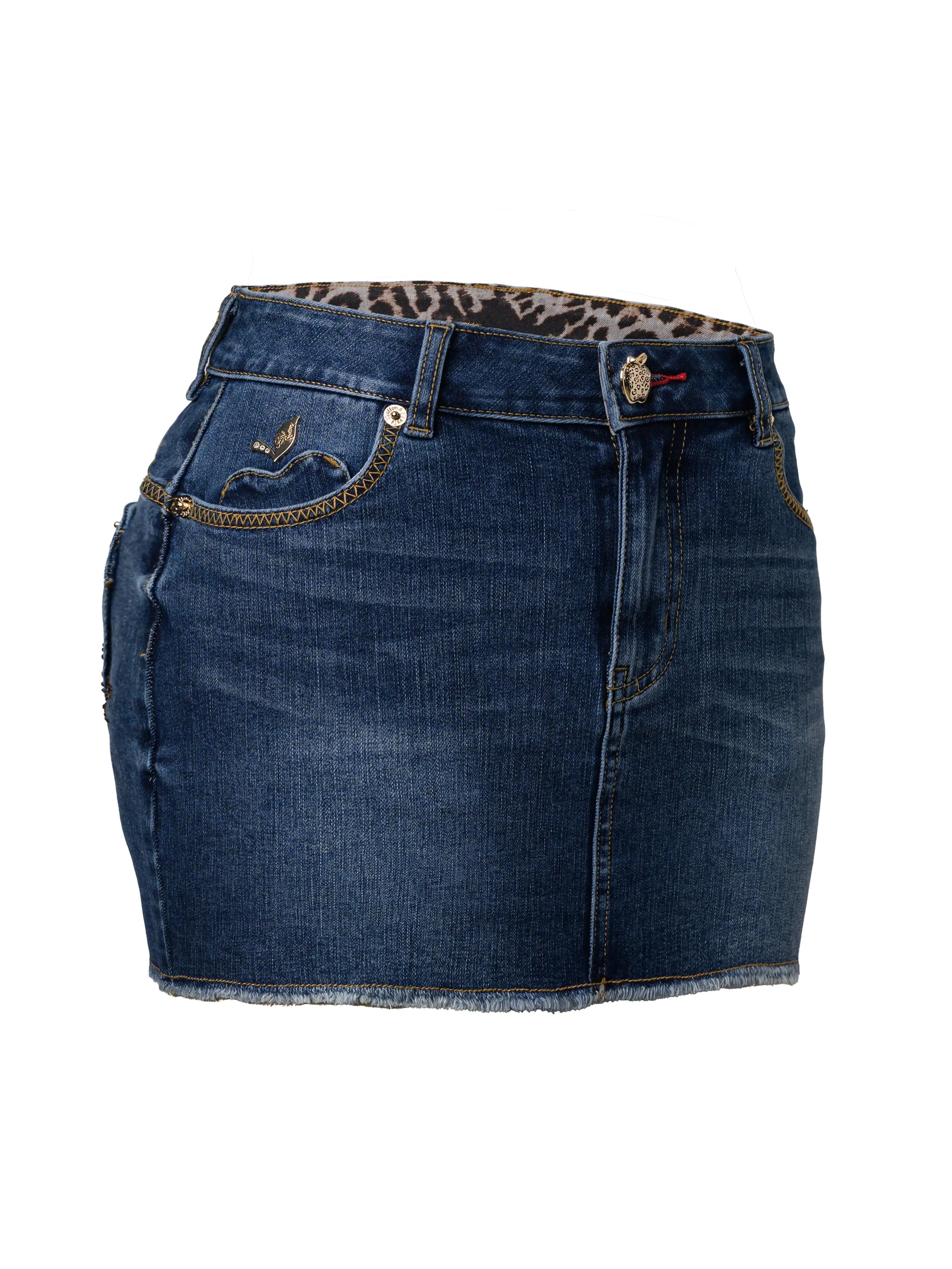 Apple Bottoms - ASJL-4183 - Apple Pocket Skirt With Studded Logo - Side