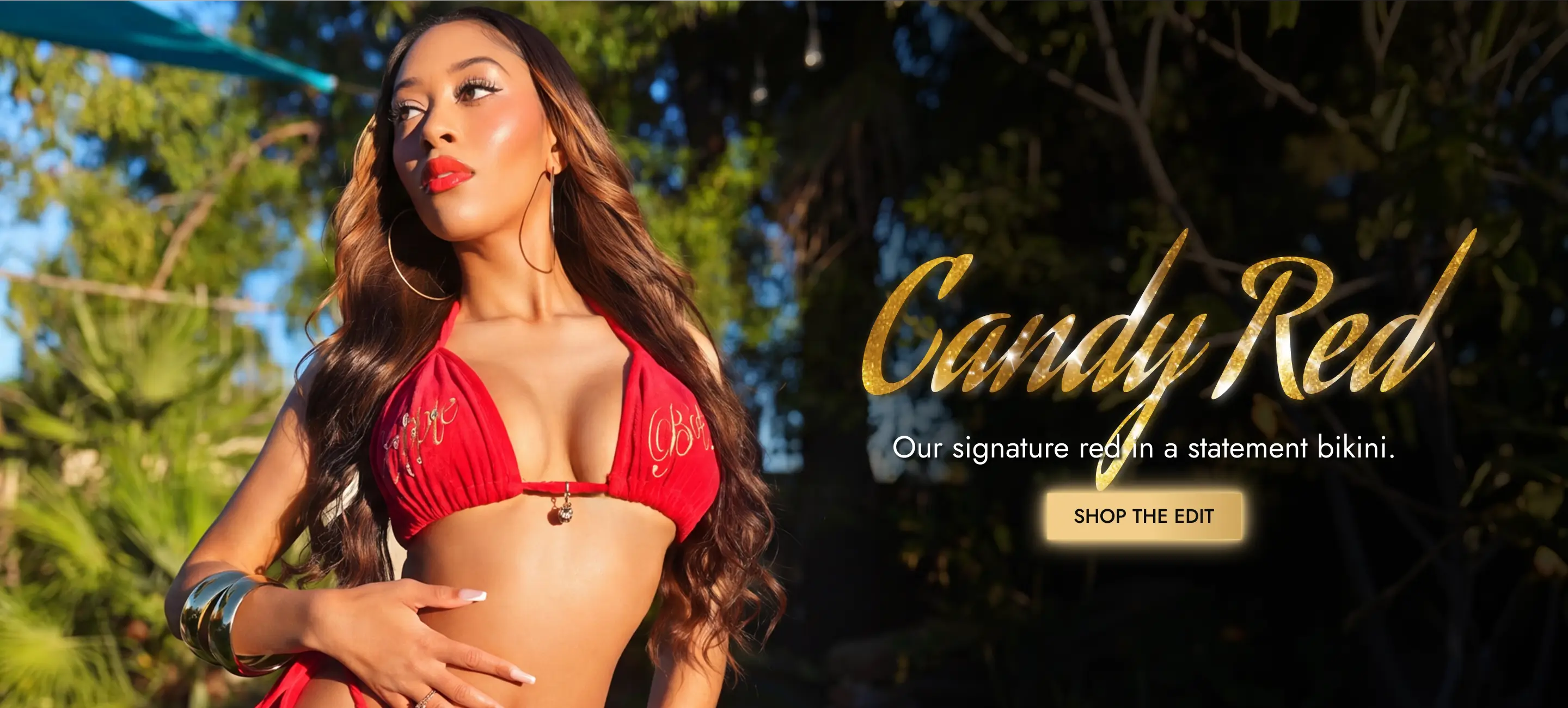 Apple Bottoms - Candy Red Bikini  -  Desktop- 1