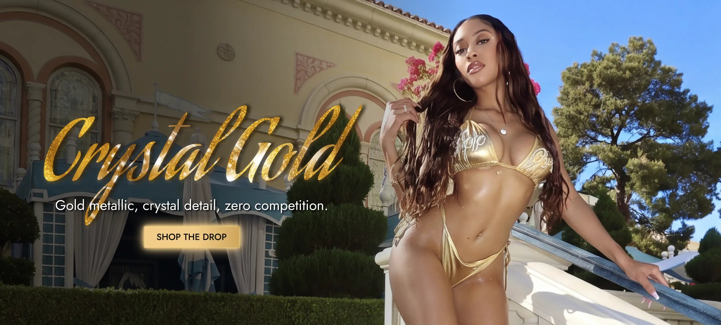 Apple Bottoms - Cristal Gold Bikini - Hero - Desktop - 2