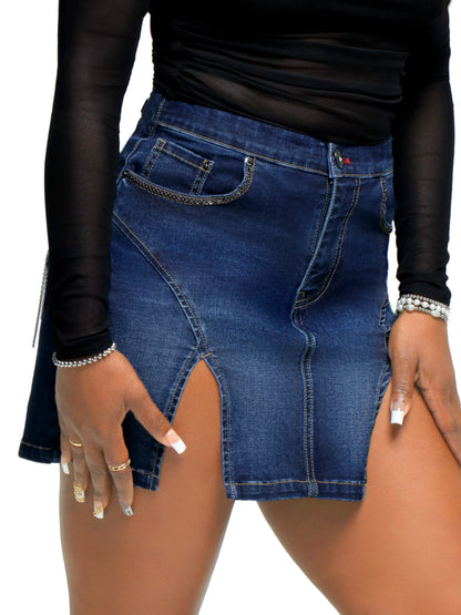 APPLE BOTTOM JEANS - AFJ-4108
CHAIN LINKS SIGNATURE APPLE JEAN DARK - 8