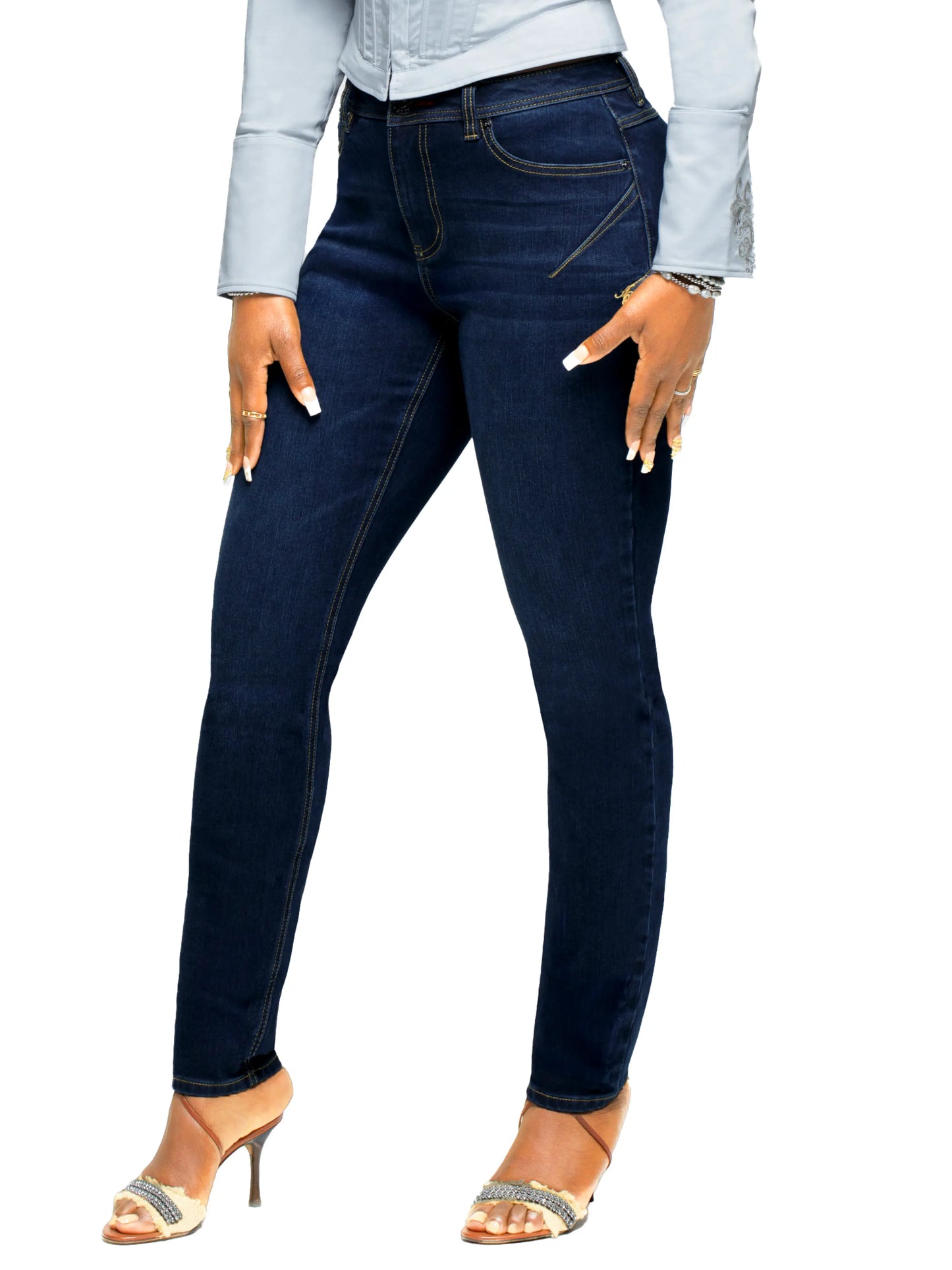 APPLE BOTTOM JEANS - AFJ-4101
FORBIDDEN FIT ANKLE BITER JEAN DARK - 9