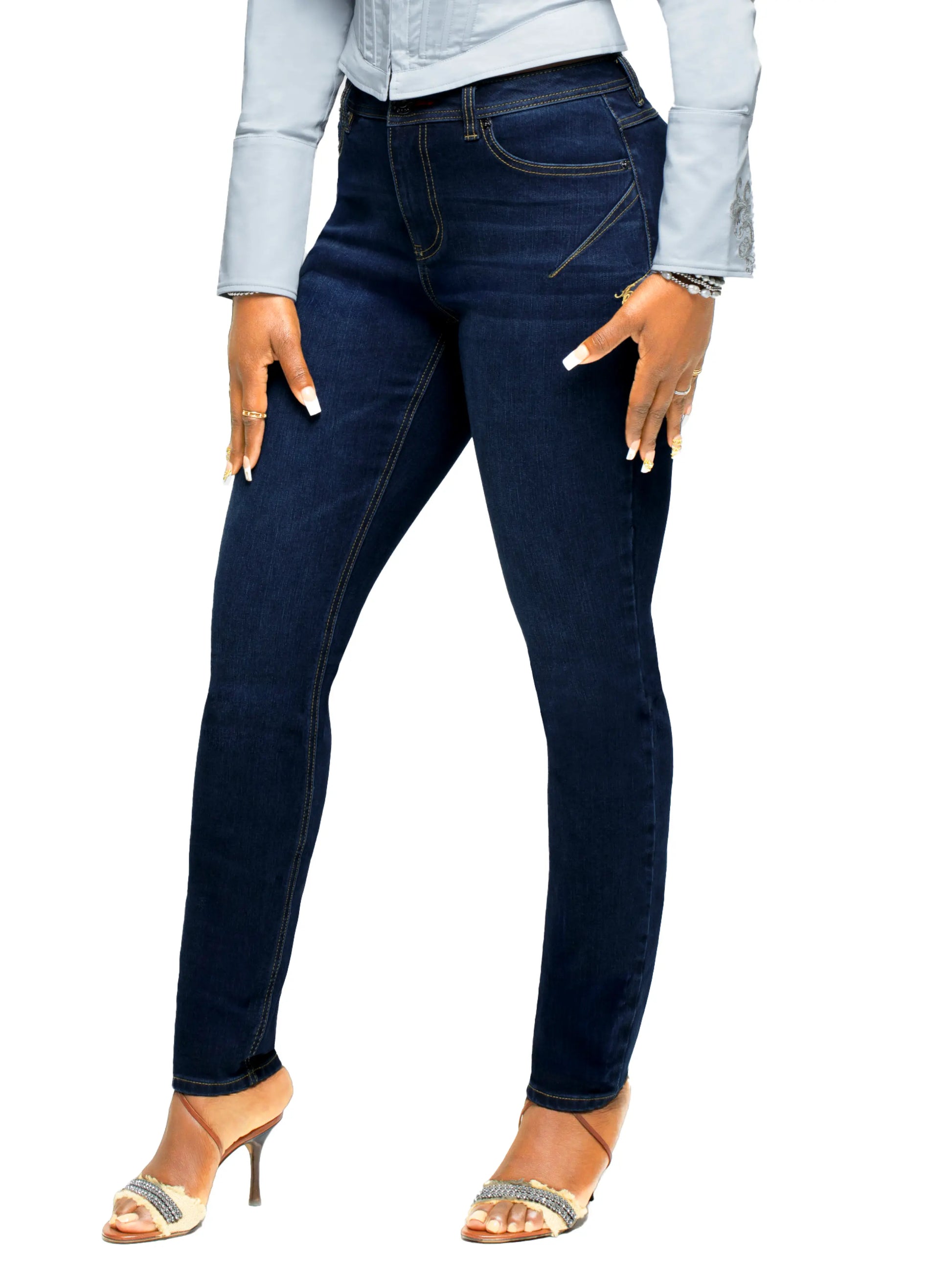 APPLE BOTTOM JEANS - AFJ-4101
FORBIDDEN FIT ANKLE BITER JEAN DARK - 9
