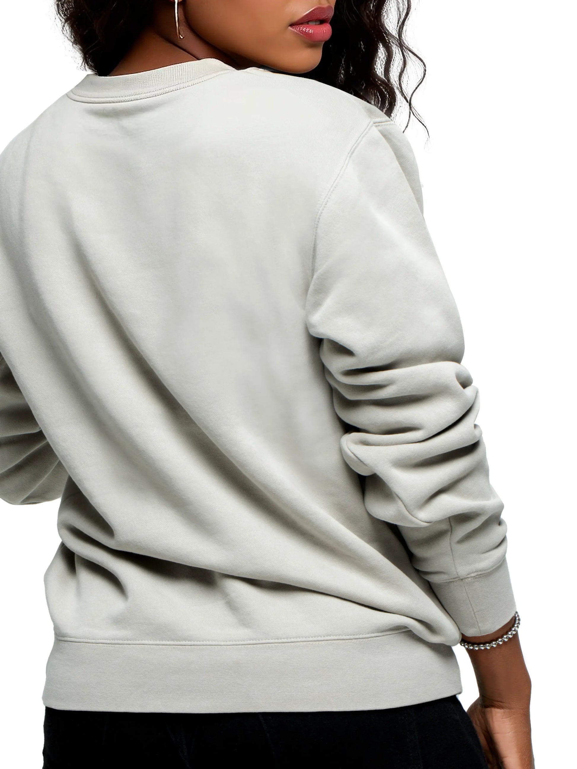 APPLE BOTTOM JEANS - AFB-4116
INITIAL CREW SWEATSHIRT SILVER - 11