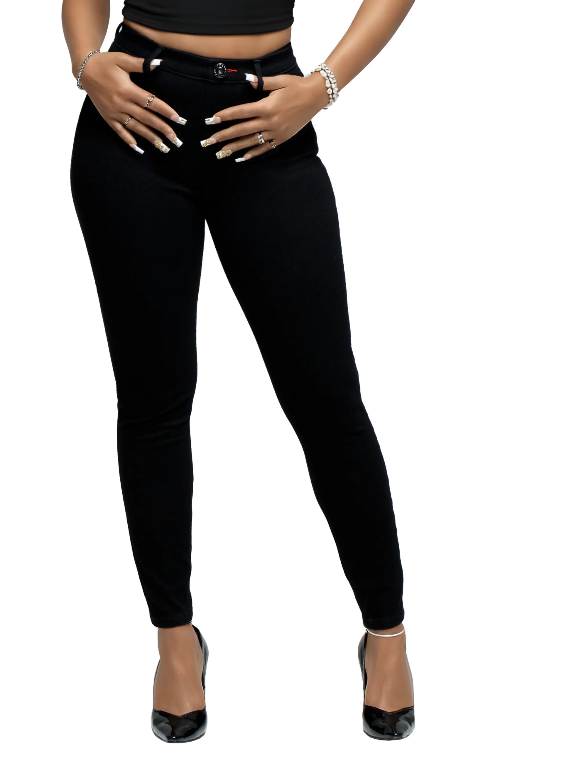 APPLE BOTTOM JEANS - AFJ-4105
PEEL OFF PULL ON JEAN BLACK WASH - 1