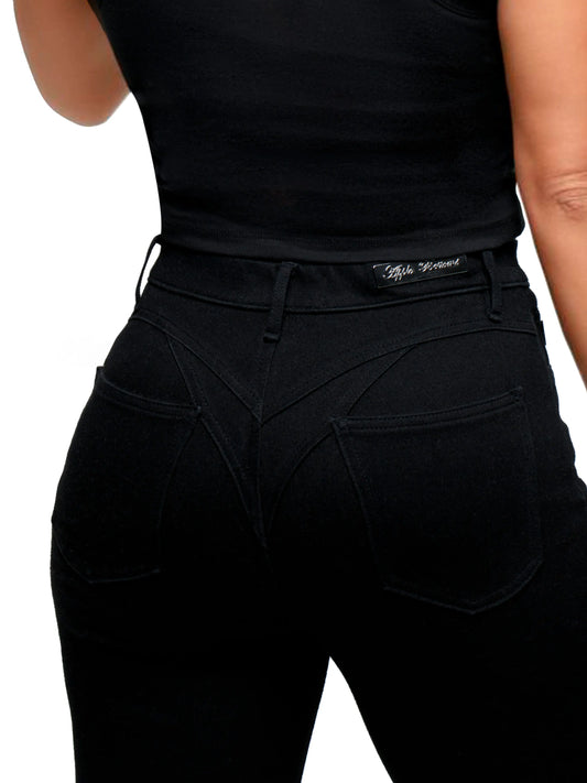 APPLE BOTTOM JEANS - AFJ-4105
PEEL OFF PULL ON JEAN BLACK WASH - 5