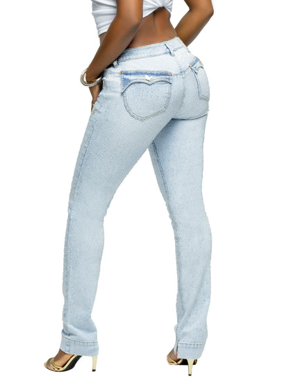 APPLE BOTTOM JEANS - AFJ-4144
RAIN ON ME JEAN MED - 2