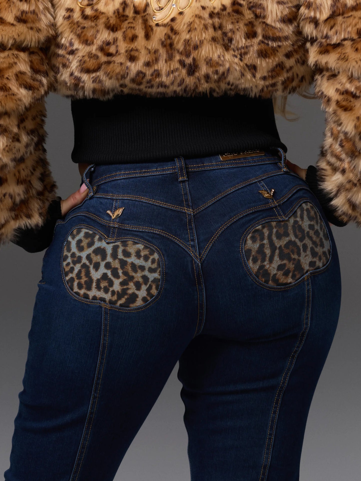 Apple Bottoms - Cheetah Apple Pocket Low Rise - 2