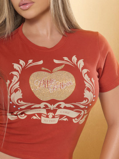 Apple Bottoms - Golden Crest Tee - Burnt Orange - 2