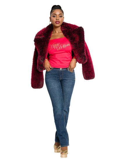 Apple Bottoms - AHJ-4118 - Red Delicious Fur Jacket - 9