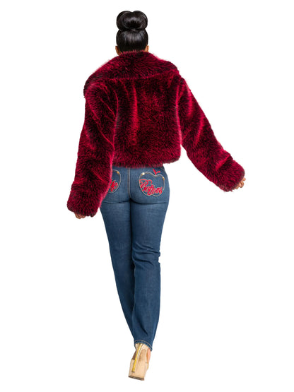 Apple Bottoms - AHJ-4118 - Red Delicious Fur Jacket - 10