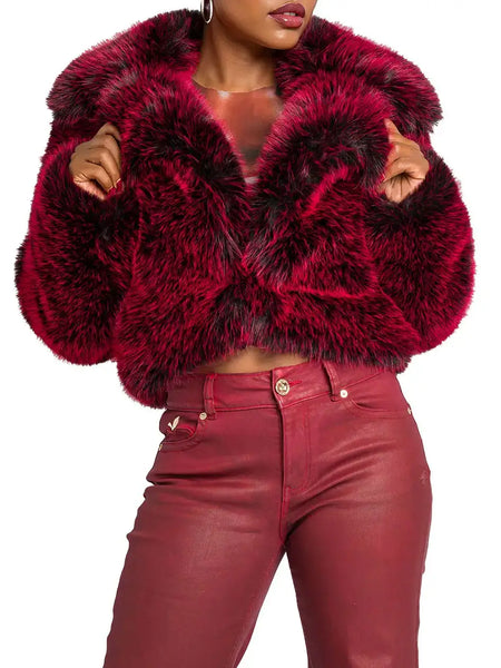 Red Delicious Fur Jacket – Apple Bottom Jeans