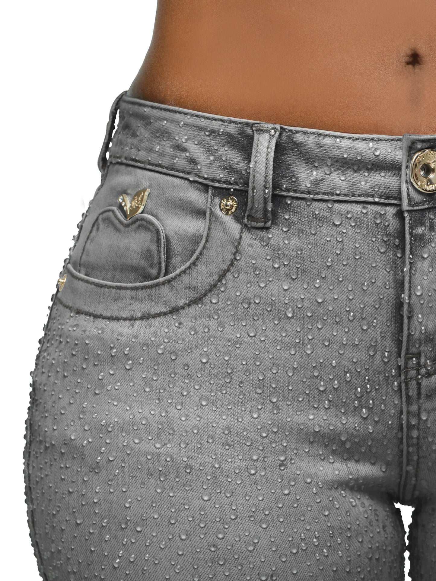 Rain on Me Jean - Slate