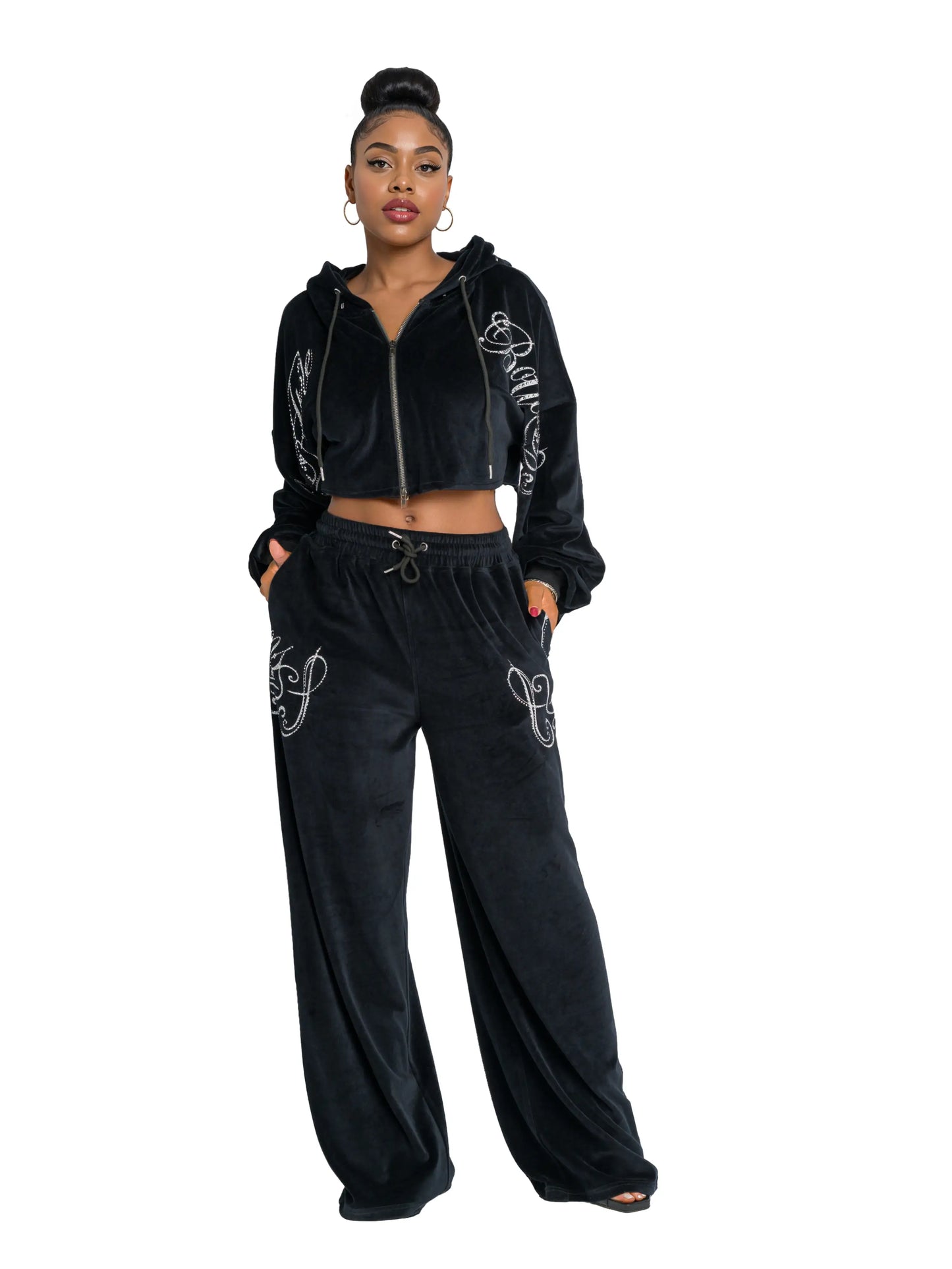 Apple Bottoms - AHK-4250 - Velour Crop Jacket - 4