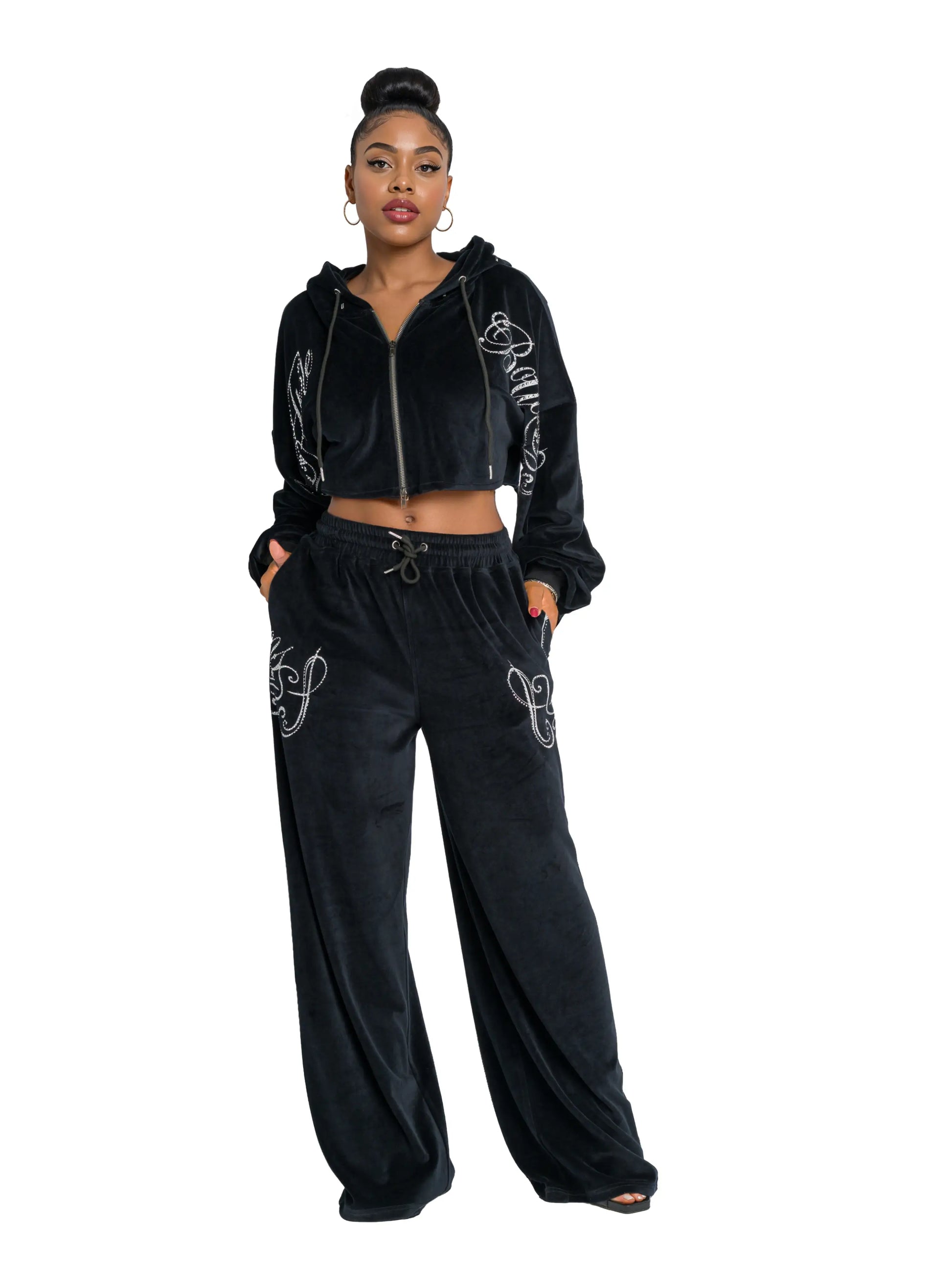 Apple Bottoms - AHK-4250 - Velour Crop Jacket - 4