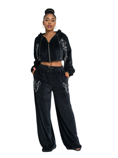 Apple Bottoms - AHK-4250 - Velour Crop Jacket - 4