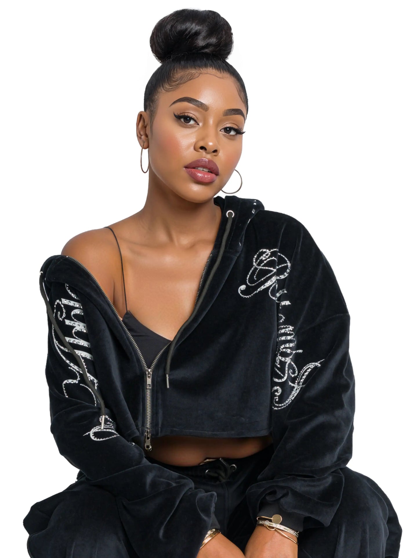 Apple Bottoms - AHK-4250 - Velour Crop Jacket - 3