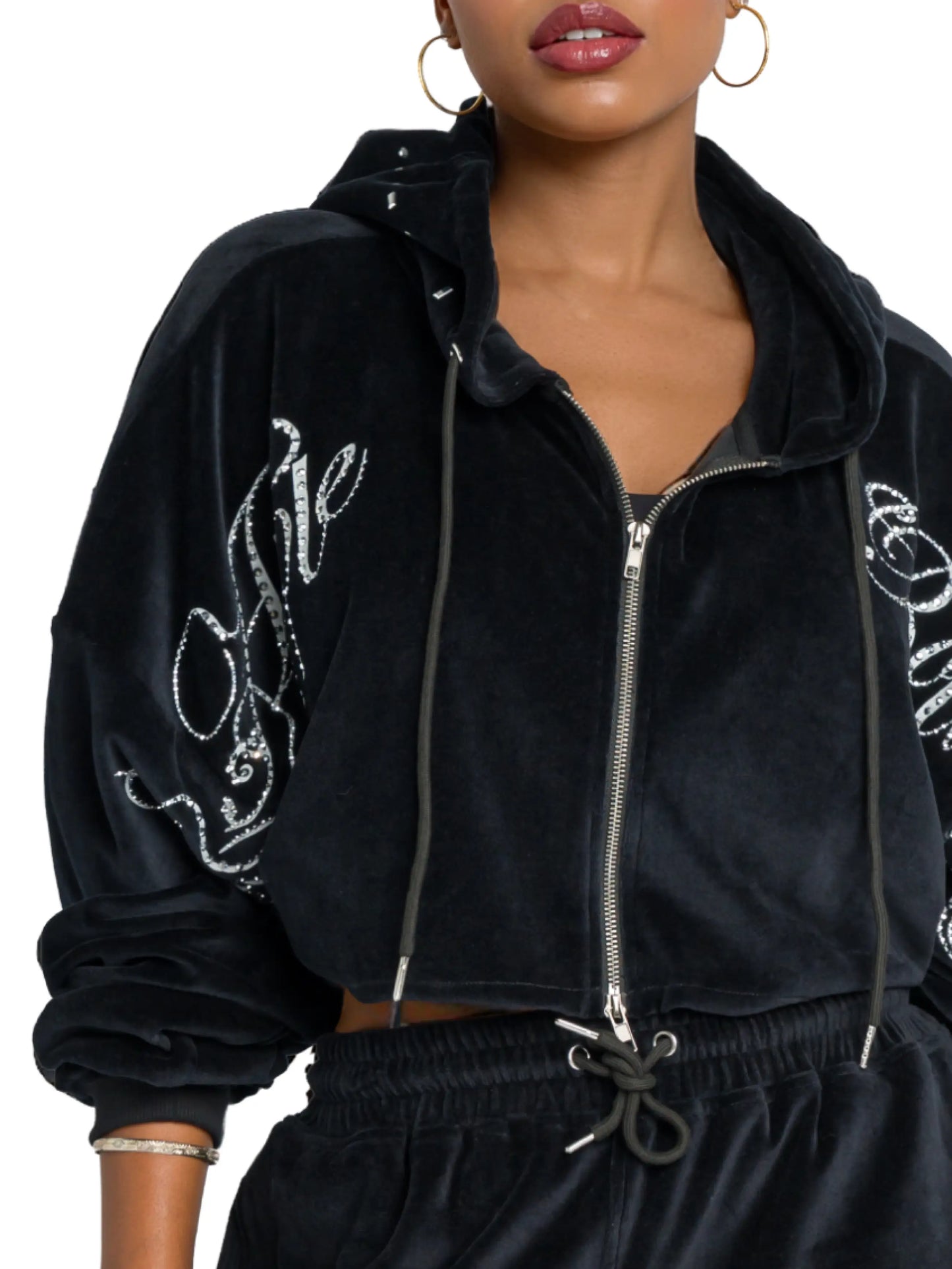 Apple Bottoms - AHK-4250 - Velour Crop Jacket - 5