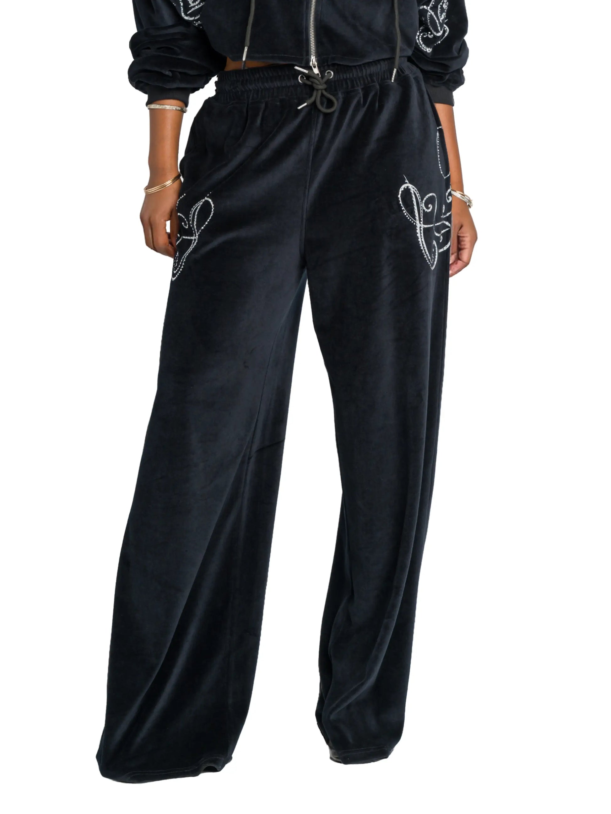 Apple Bottoms - AHK-4251 - Velour Wide Leg Pant - 5