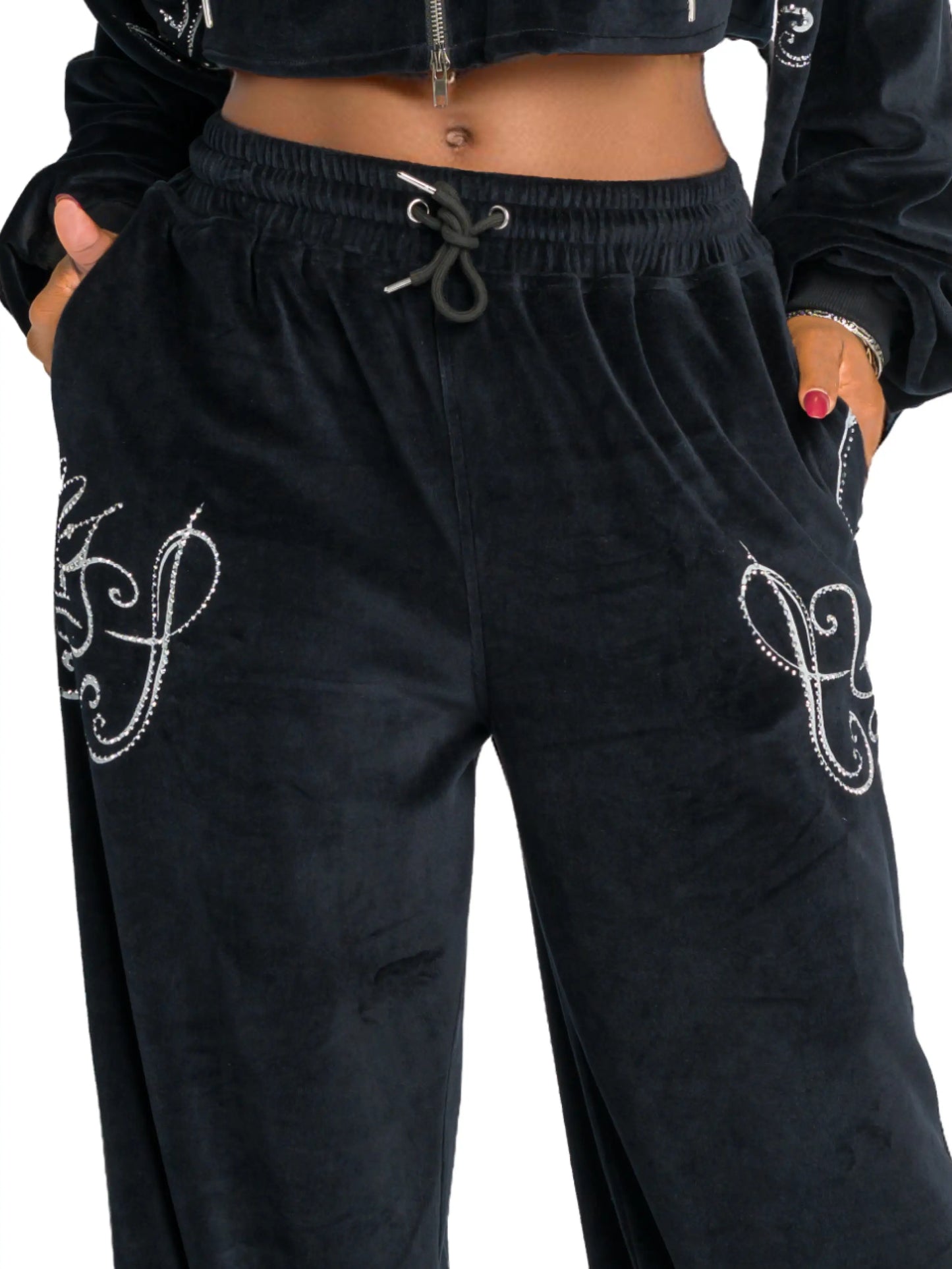 Apple Bottoms - AHK-4251 - Velour Wide Leg Pant - 4