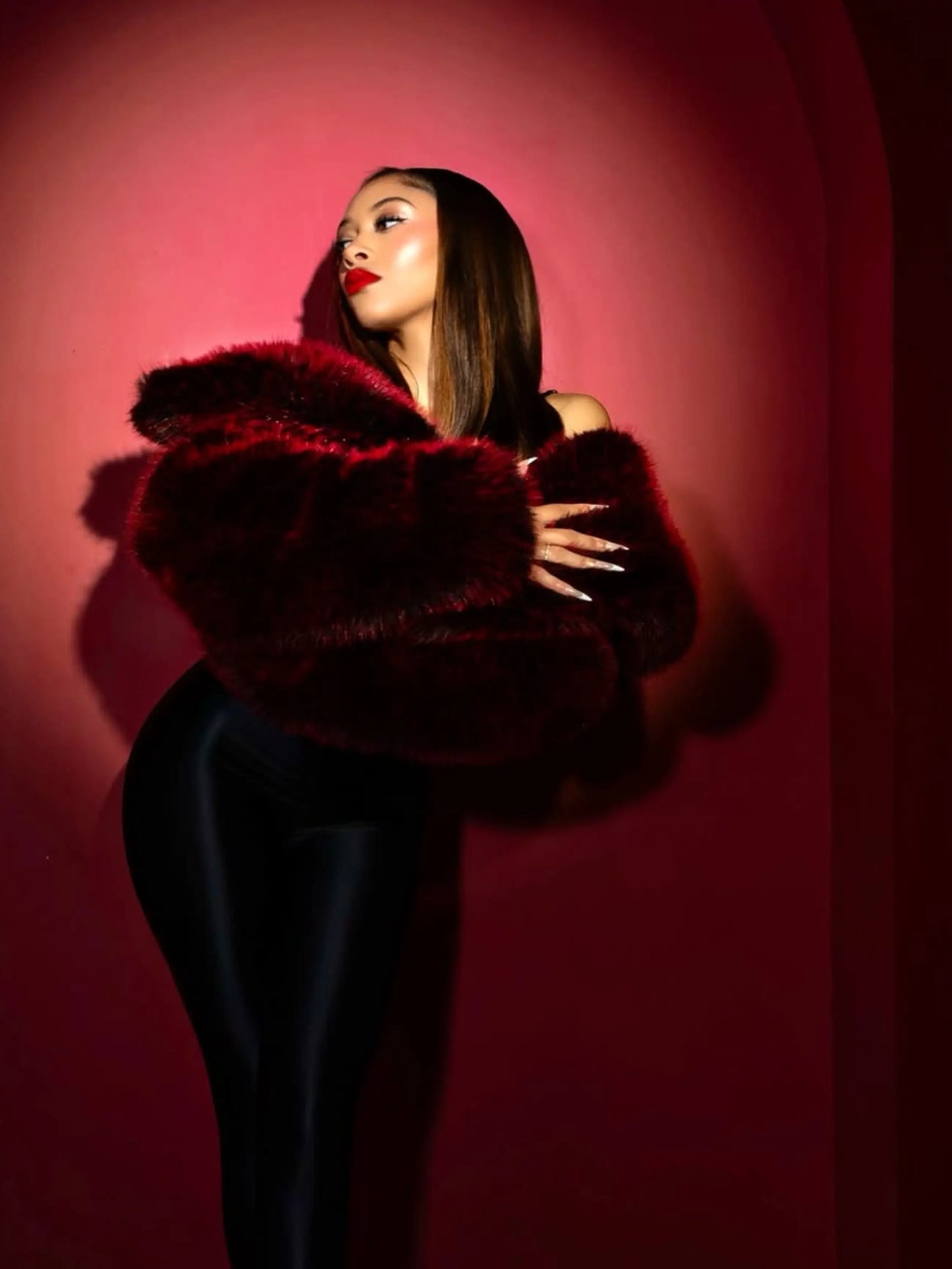 Apple Bottoms - AHJ-4118 - Red Delicious Fur Jacket - 2